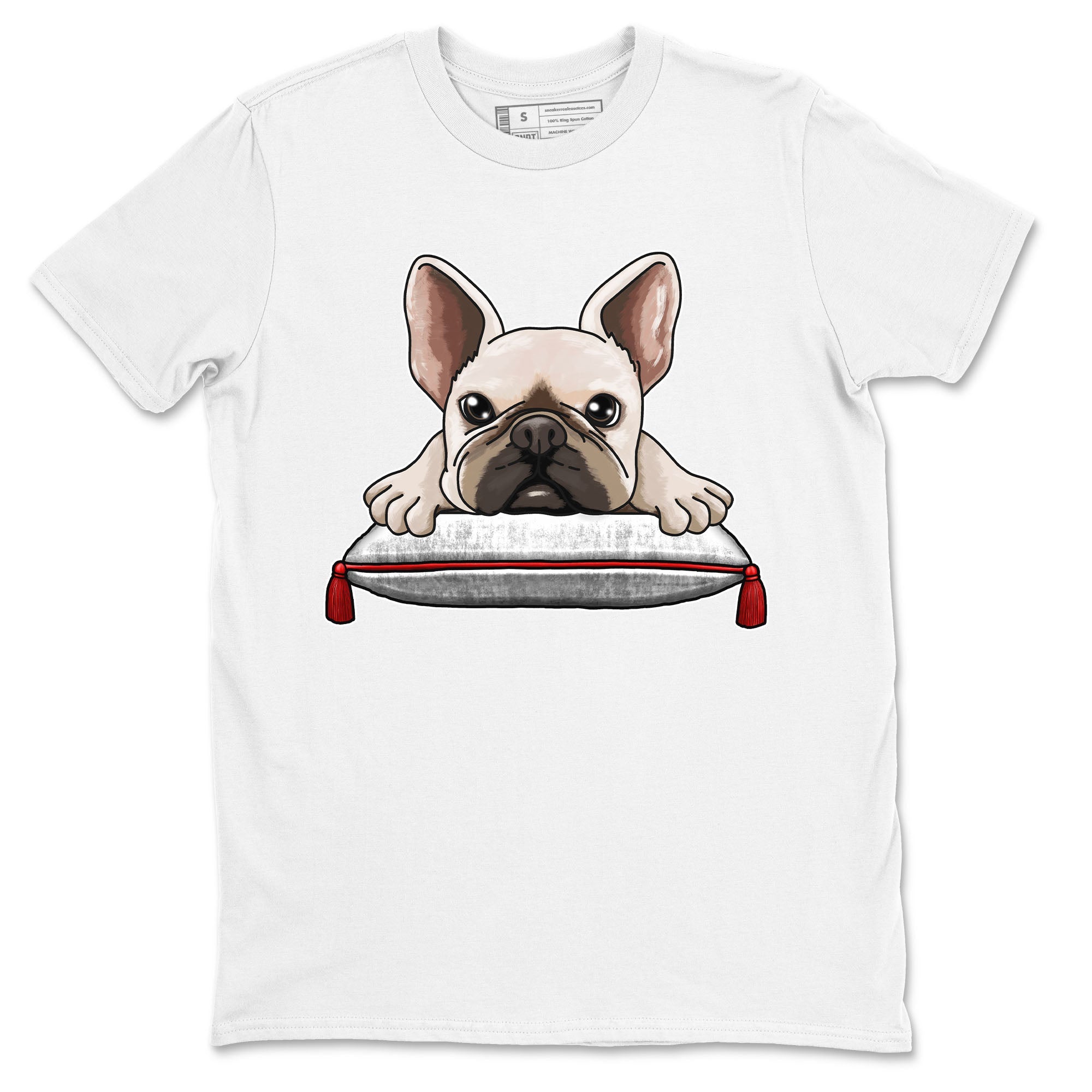 French Bulldog snkmatch Tee - Air Jordan 12 Cherry