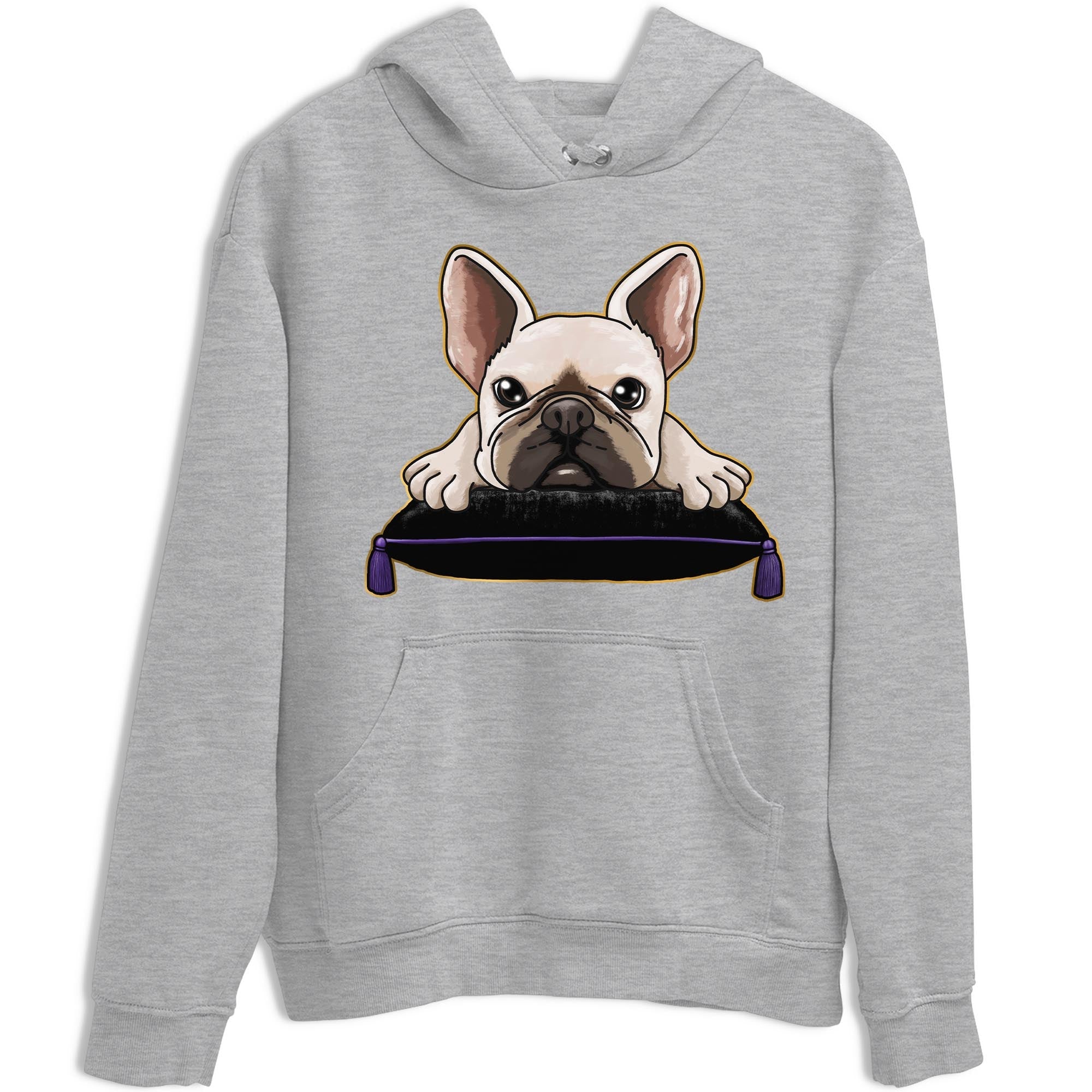 French bulldog snkmatch Tee - Air Jordan 12 Field Purple