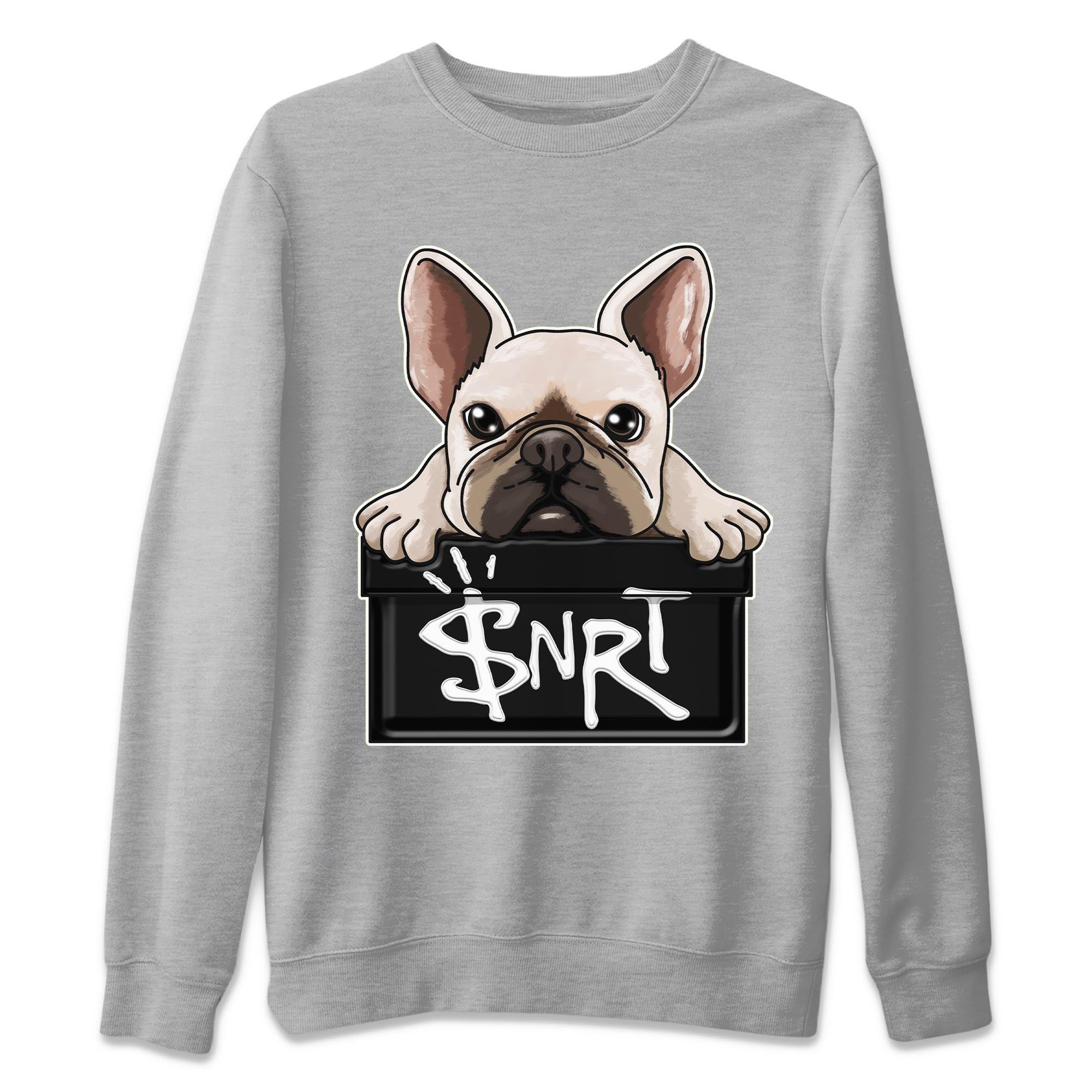 French Bulldog Unisex Tops - Air Jordan 13 Black Flint