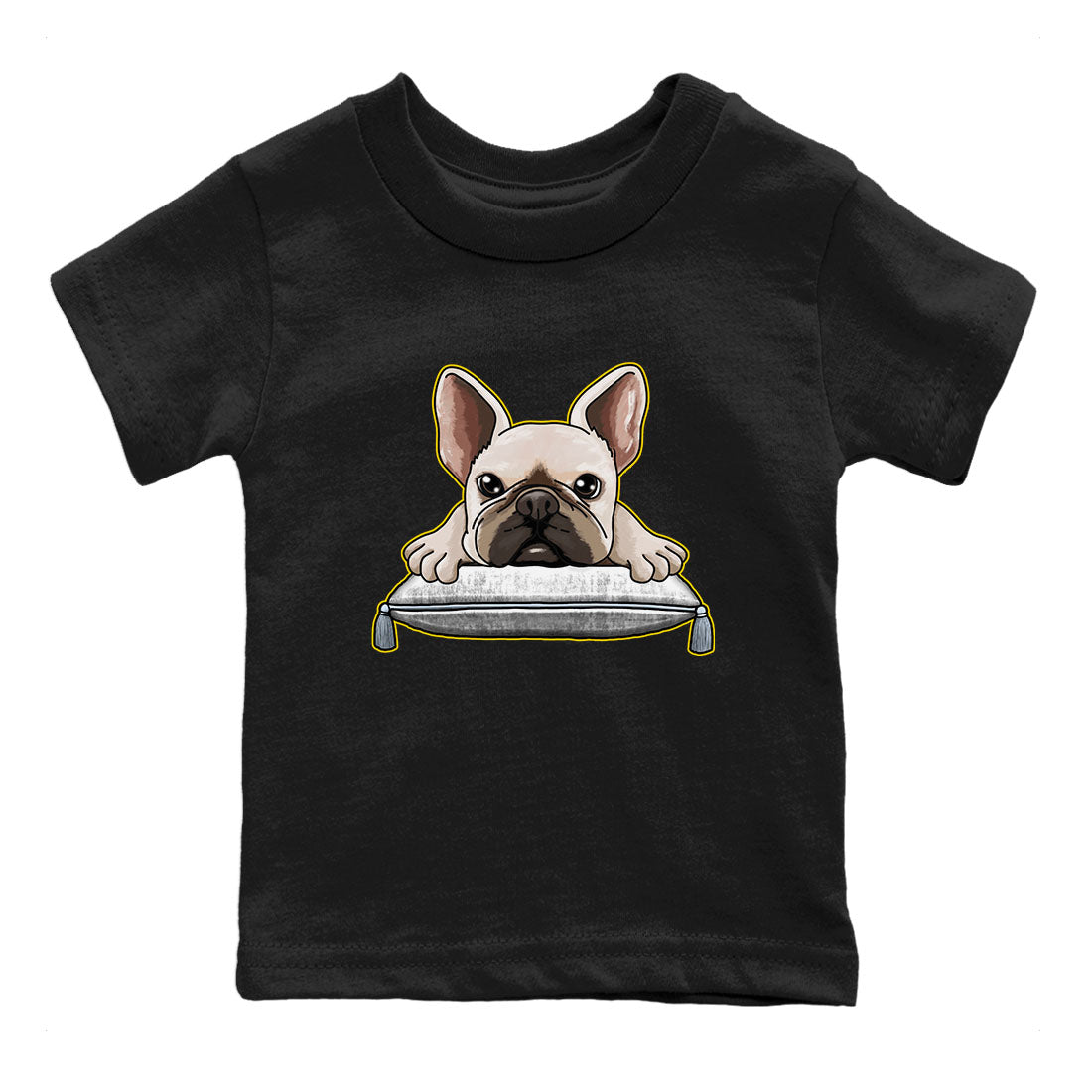 French Bulldog snkmatch Tees Kids - Air Jordan 13 Blue Grey