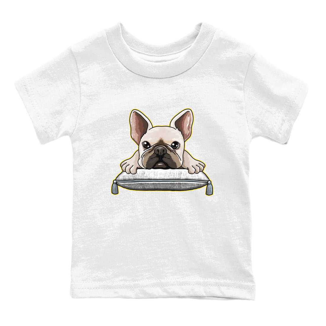 French Bulldog snkmatch Tees Kids - Air Jordan 13 Blue Grey