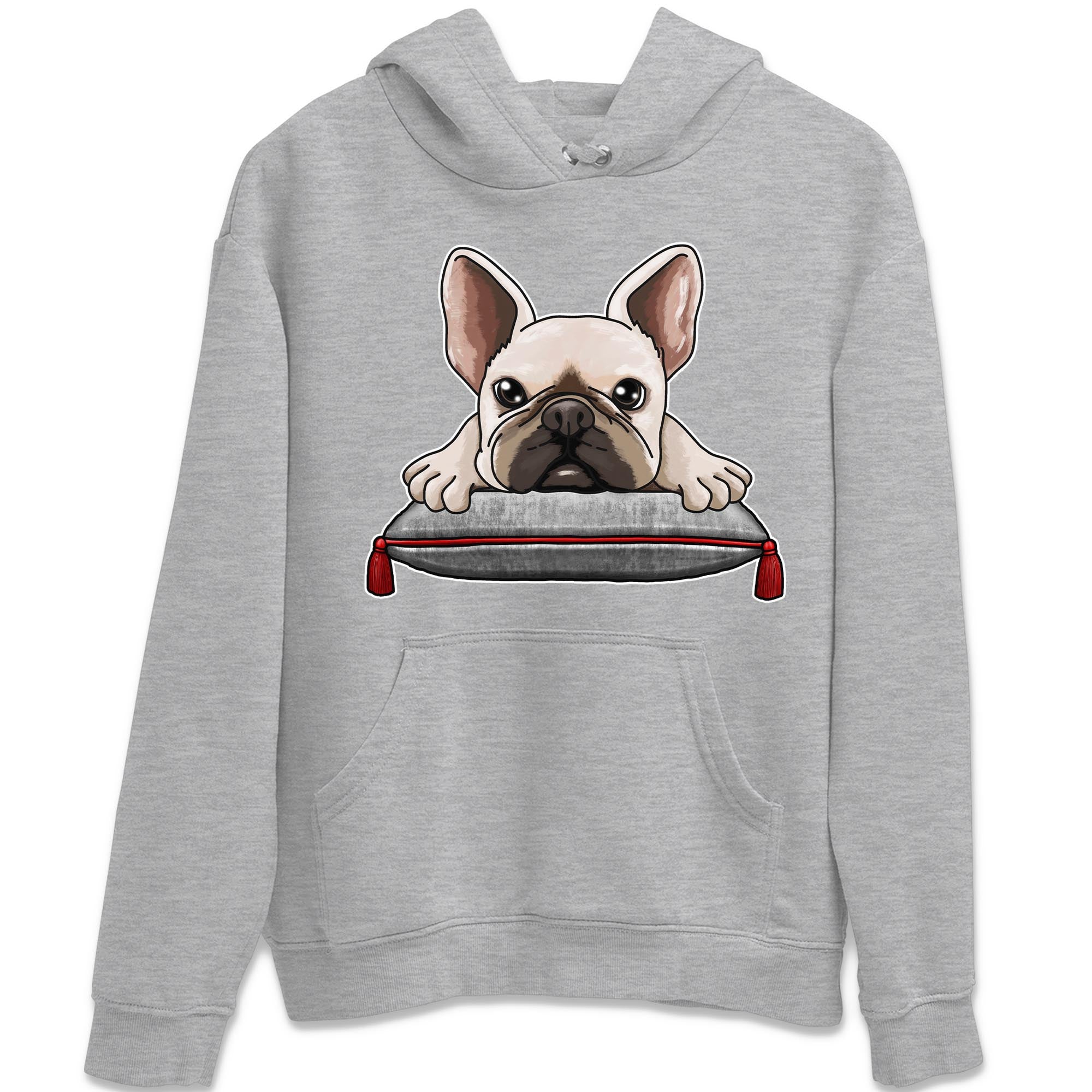 French Bulldog Unisex Tops - Air Jordan 13 Wolf Grey