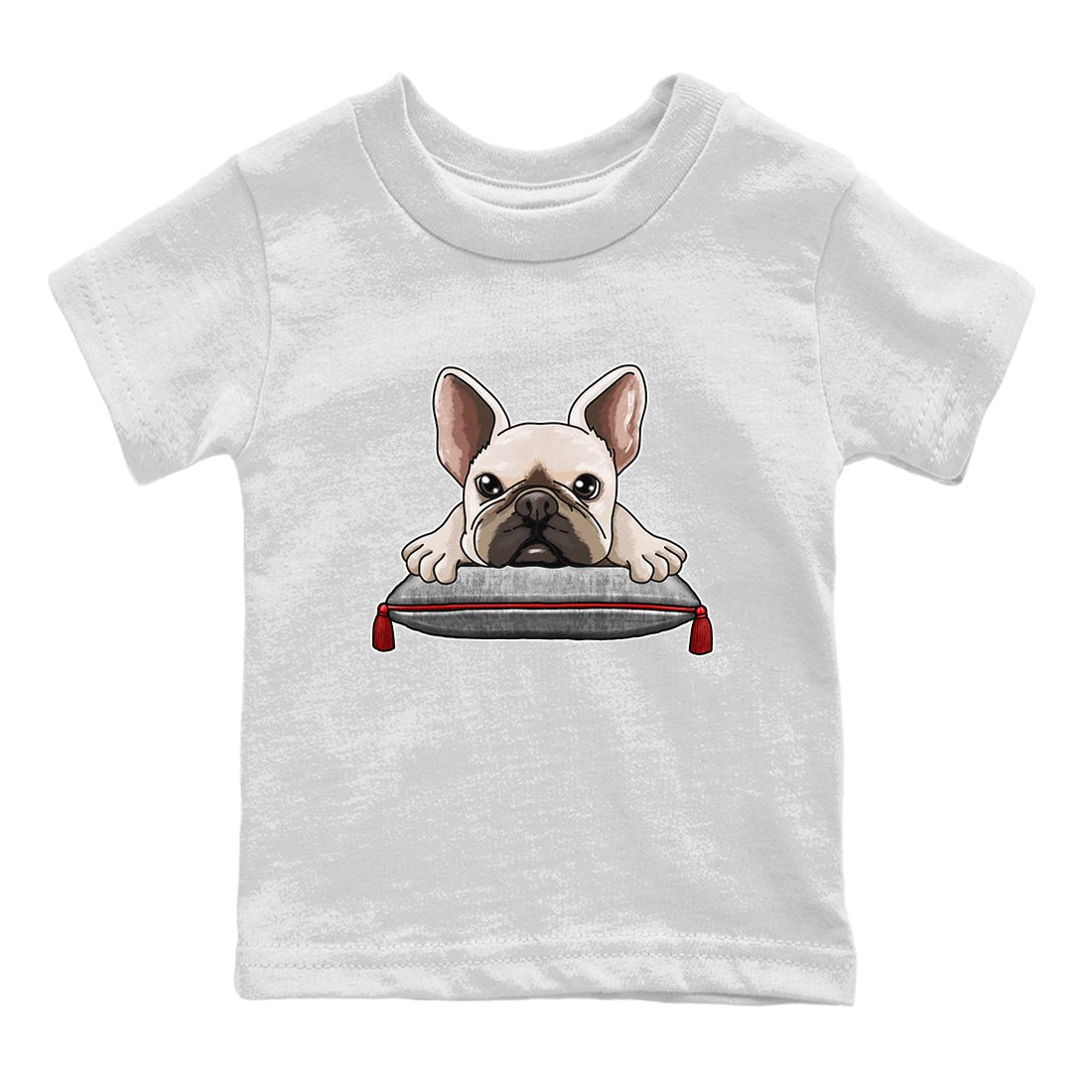 French Bulldog Kids Tops - Air Jordan 13 Wolf Grey