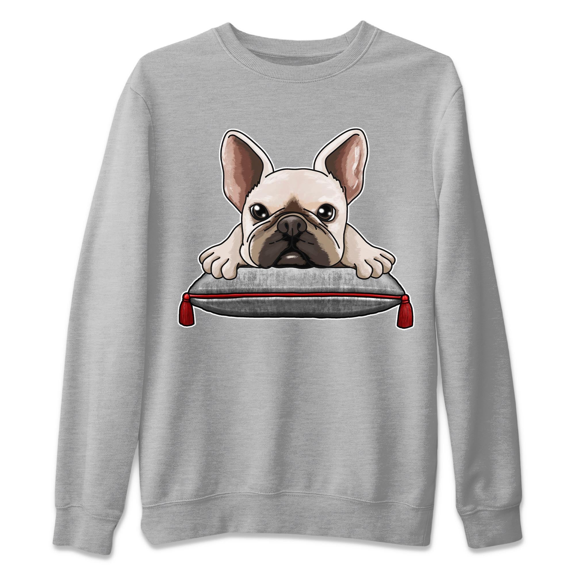 French Bulldog Unisex Tops - Air Jordan 13 Wolf Grey