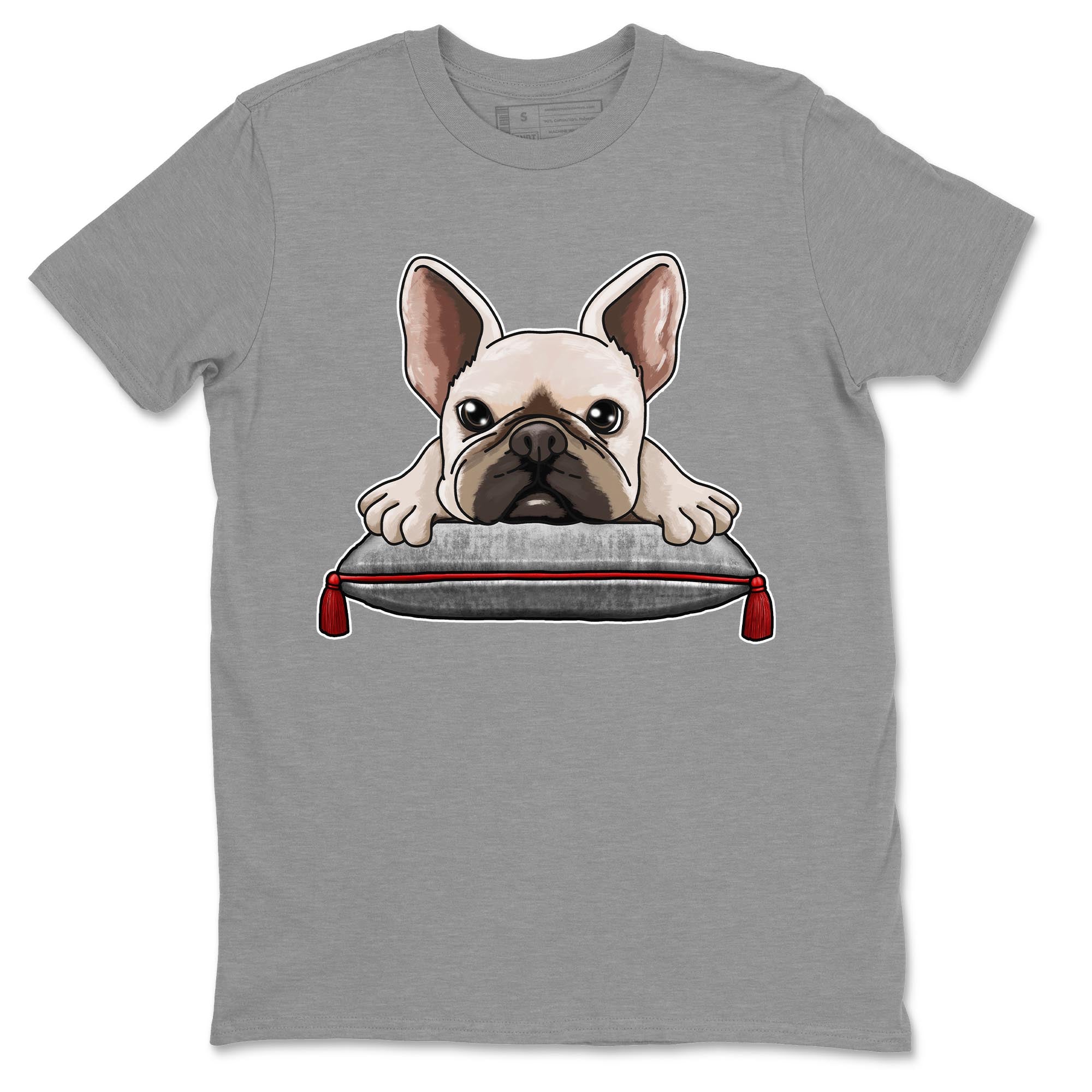 French Bulldog Unisex Tops - Air Jordan 13 Wolf Grey