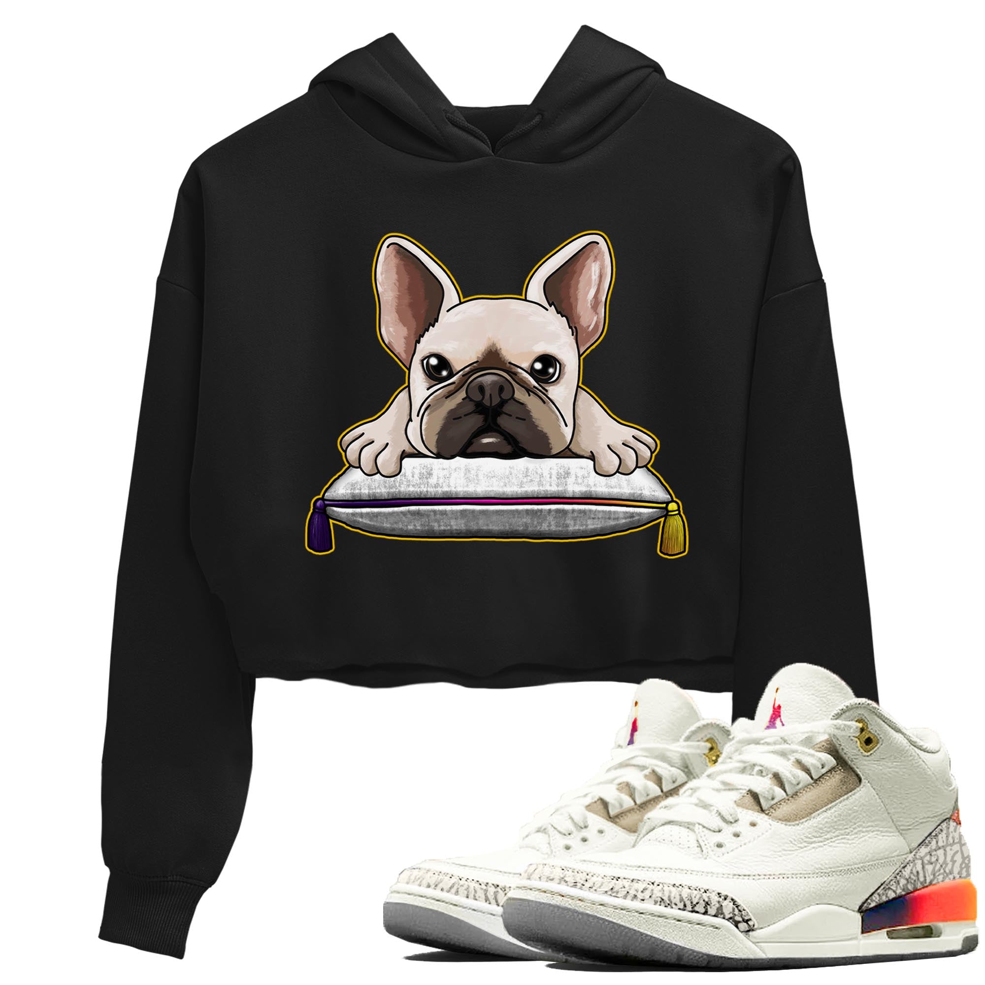 French Bulldog snkmatch Women's Top - Air Jordan 3 J Balvin