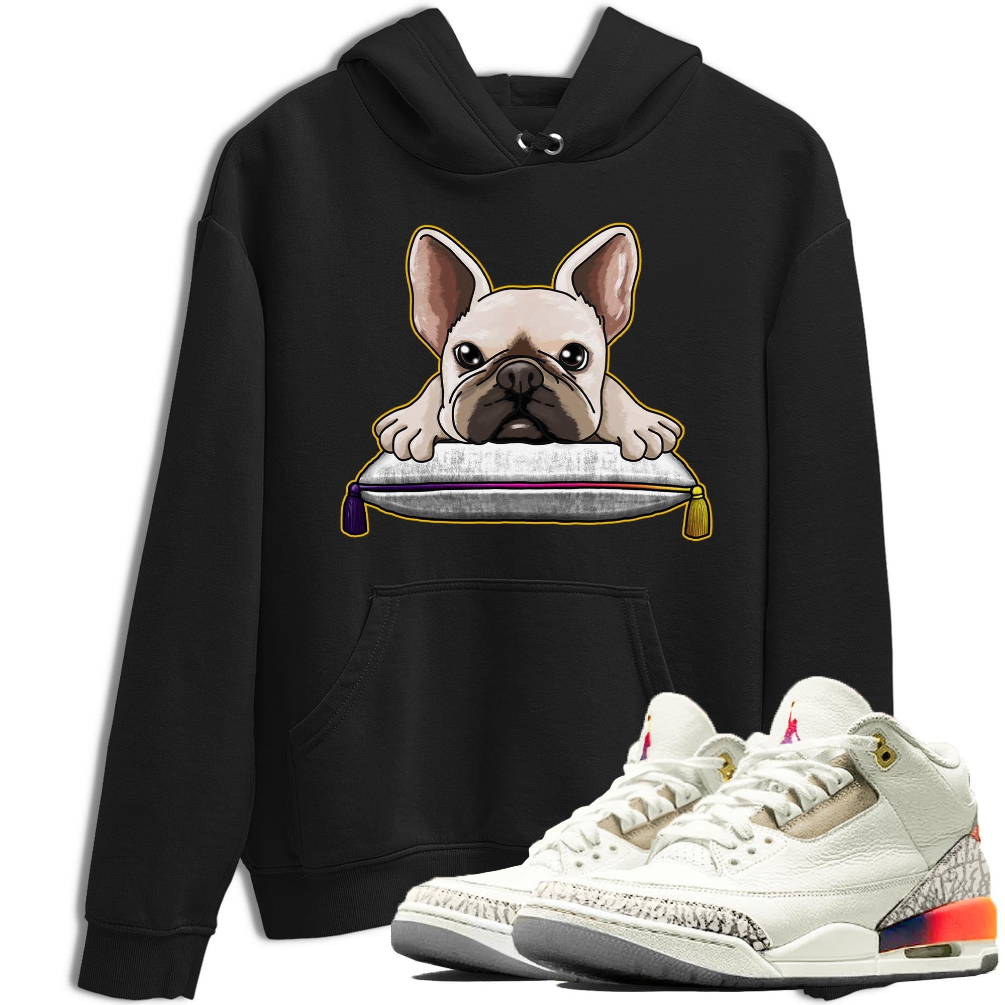 French Bulldog snkmatch Tee - Air Jordan 3 J Balvin