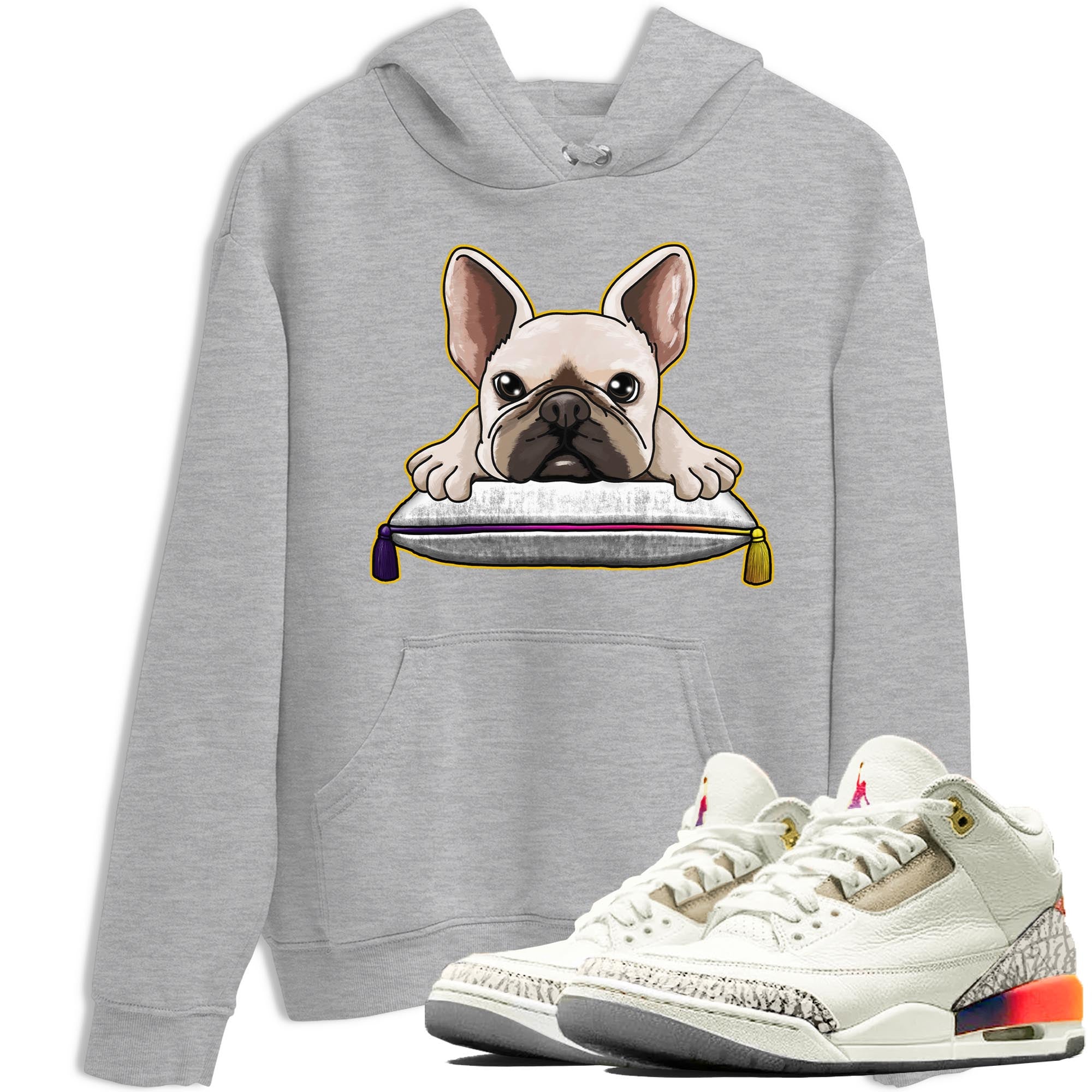 French Bulldog snkmatch Tee - Air Jordan 3 J Balvin