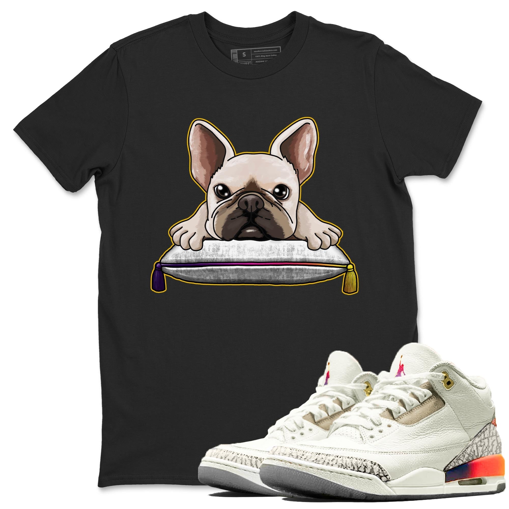 French Bulldog snkmatch Tee - Air Jordan 3 J Balvin