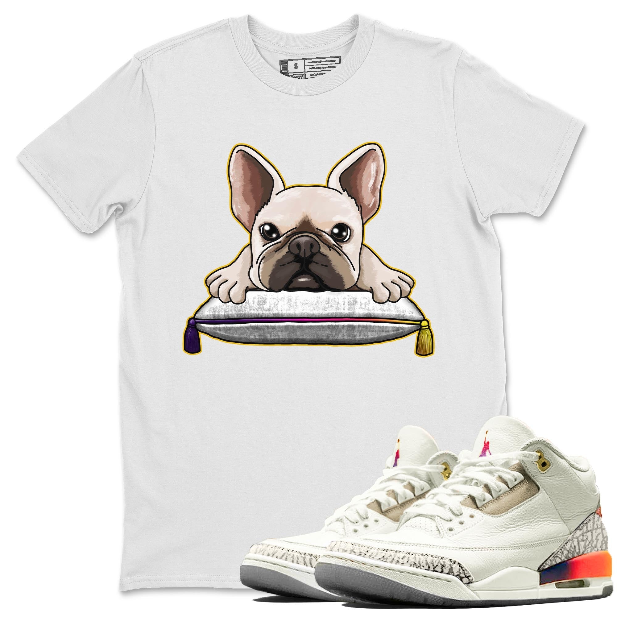 French Bulldog snkmatch Tee - Air Jordan 3 J Balvin