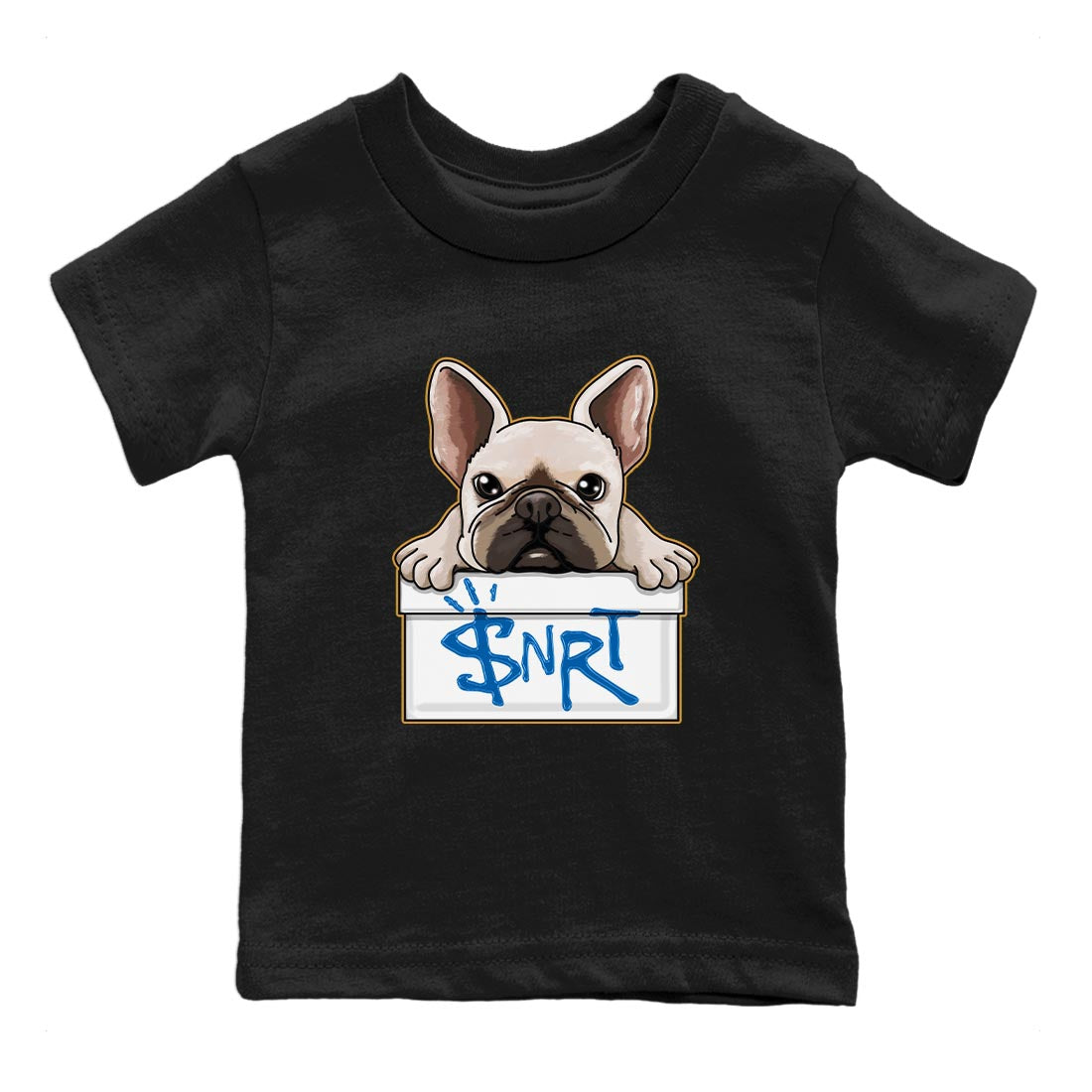 French Bulldog Kids Tops - Air Jordan 3 Wizards