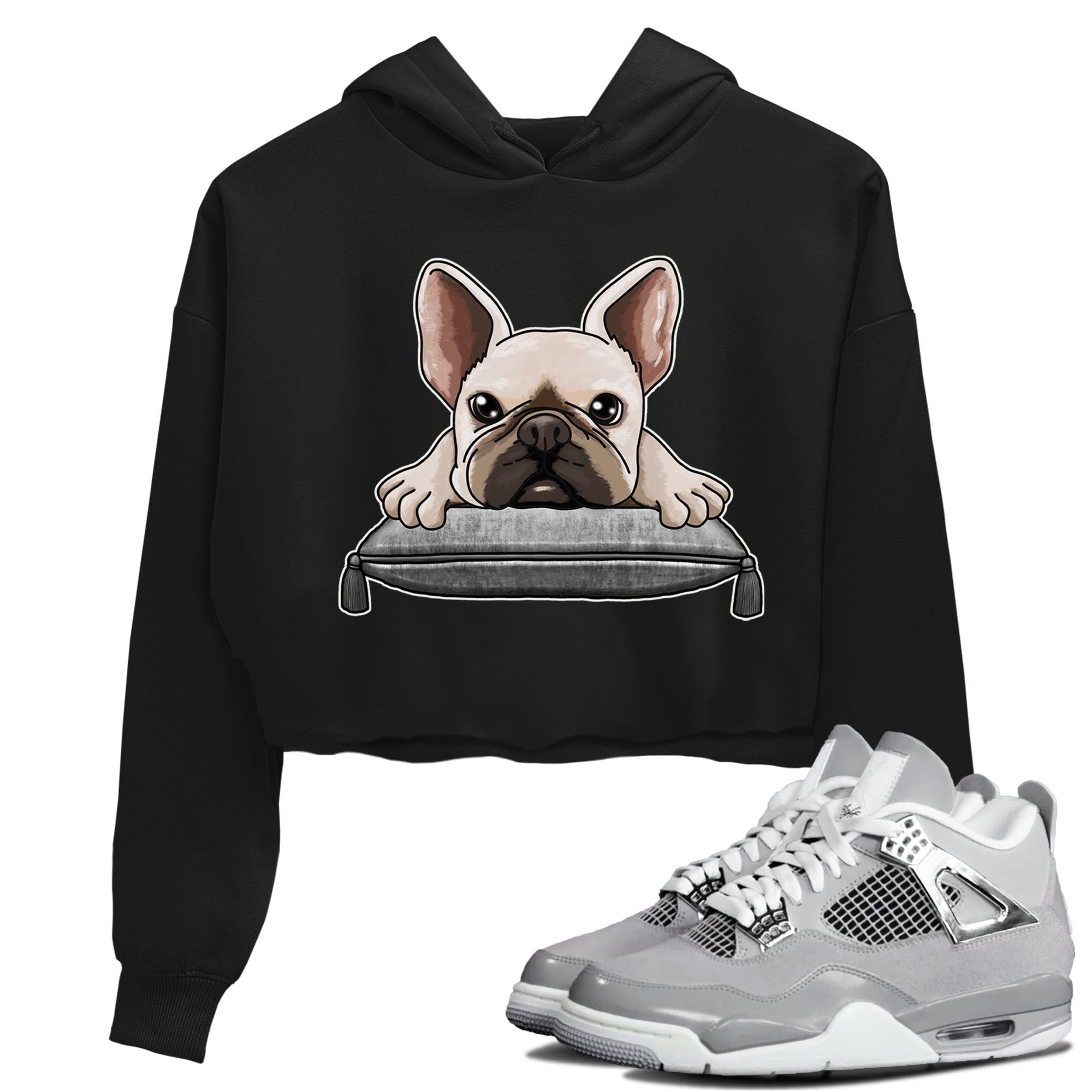 French Bulldog snkmatch Women's Top - Air Jordan 4 Frozen Moments