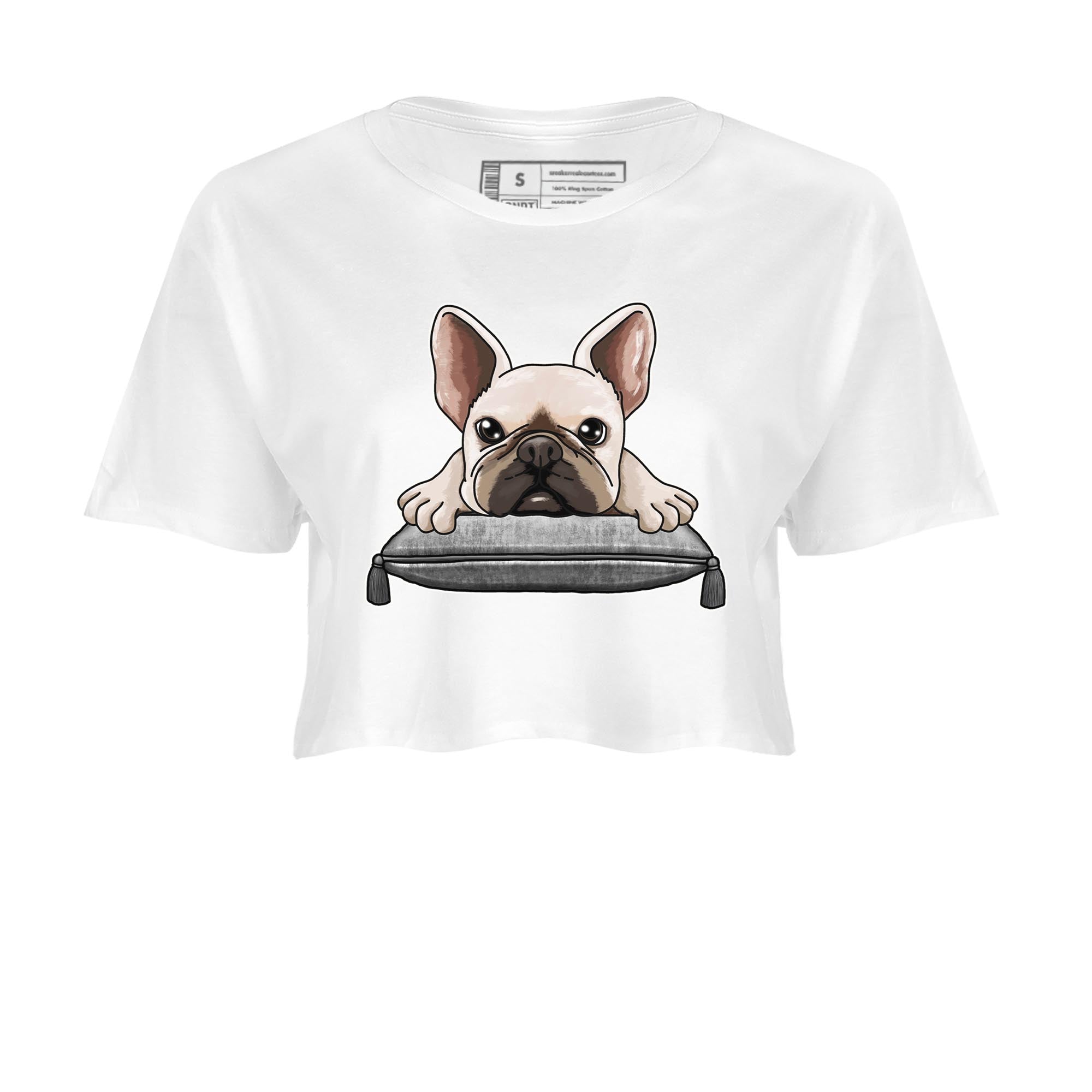 French Bulldog snkmatch Women's Top - Air Jordan 4 Frozen Moments