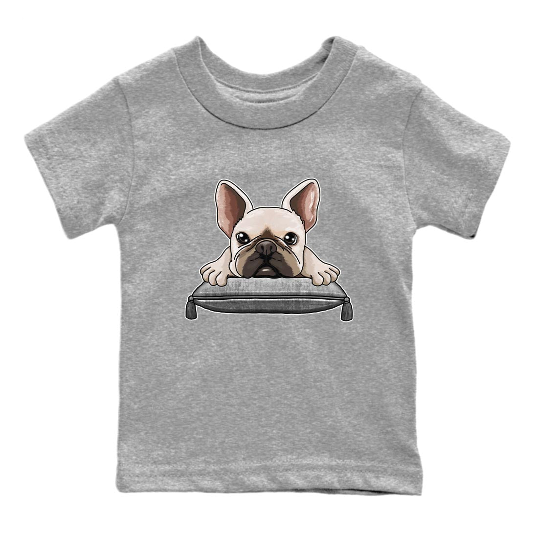 French Bulldog snkmatch Tee Kids - Air Jordan 4 Frozen Moments
