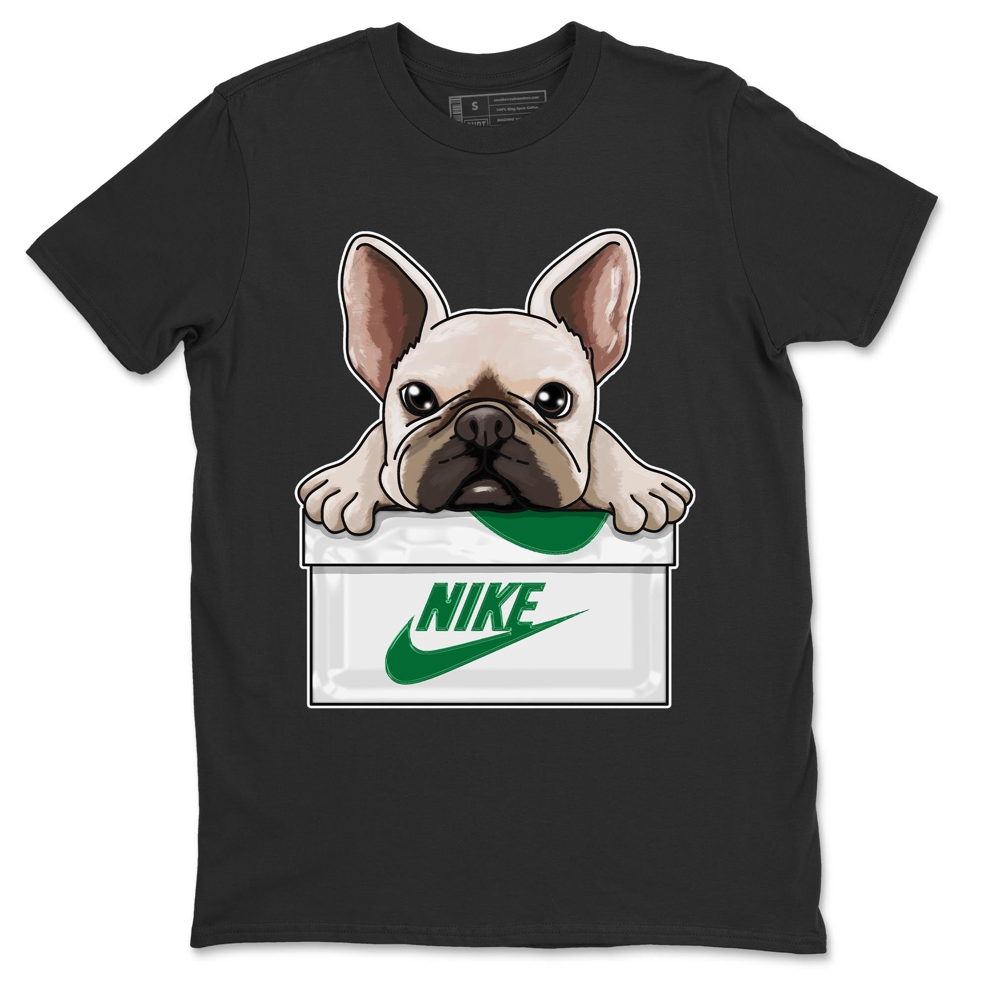 French Bulldog Unisex Tops - Air Jordan 4 Pine Green