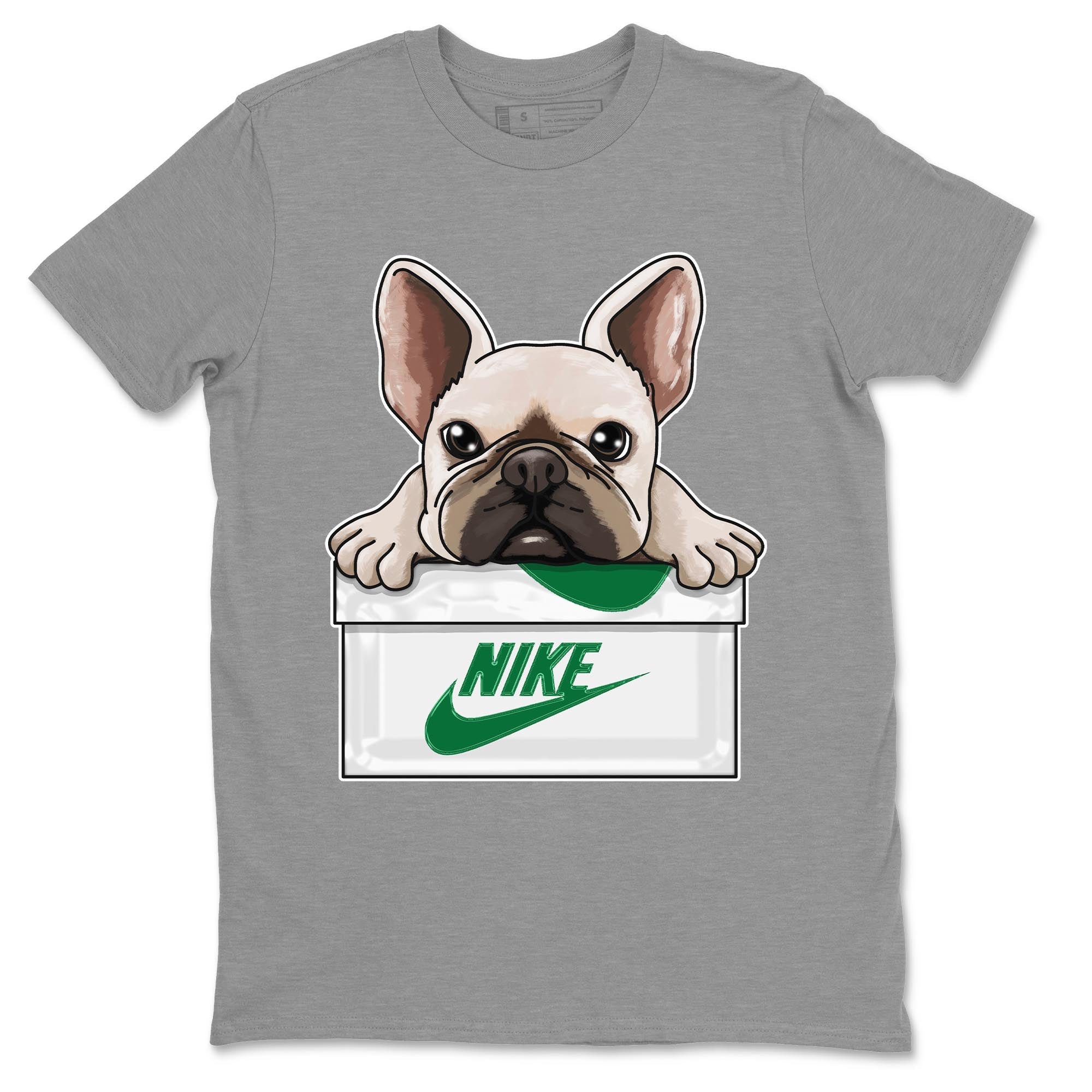 French Bulldog Unisex Tops - Air Jordan 4 Pine Green