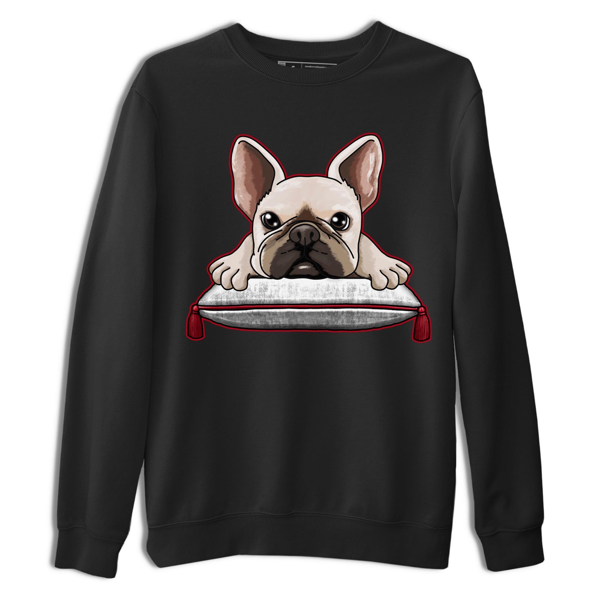 French bulldog snkmatch Tee - Air Jordan 4 Red Cement