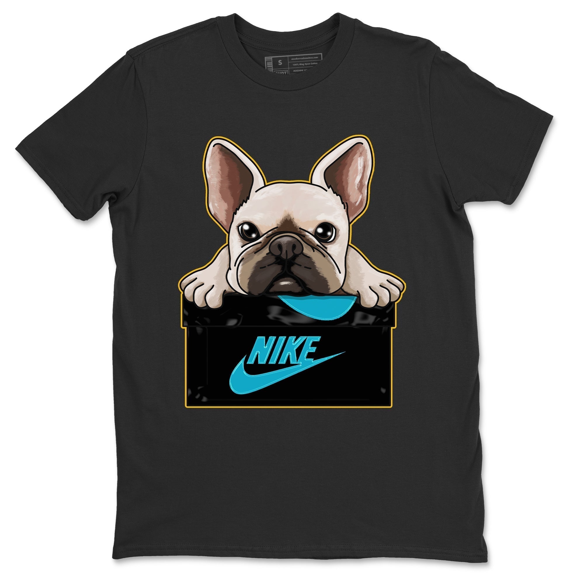 French Bulldog Unisex Tops - Air Jordan 5 Aqua