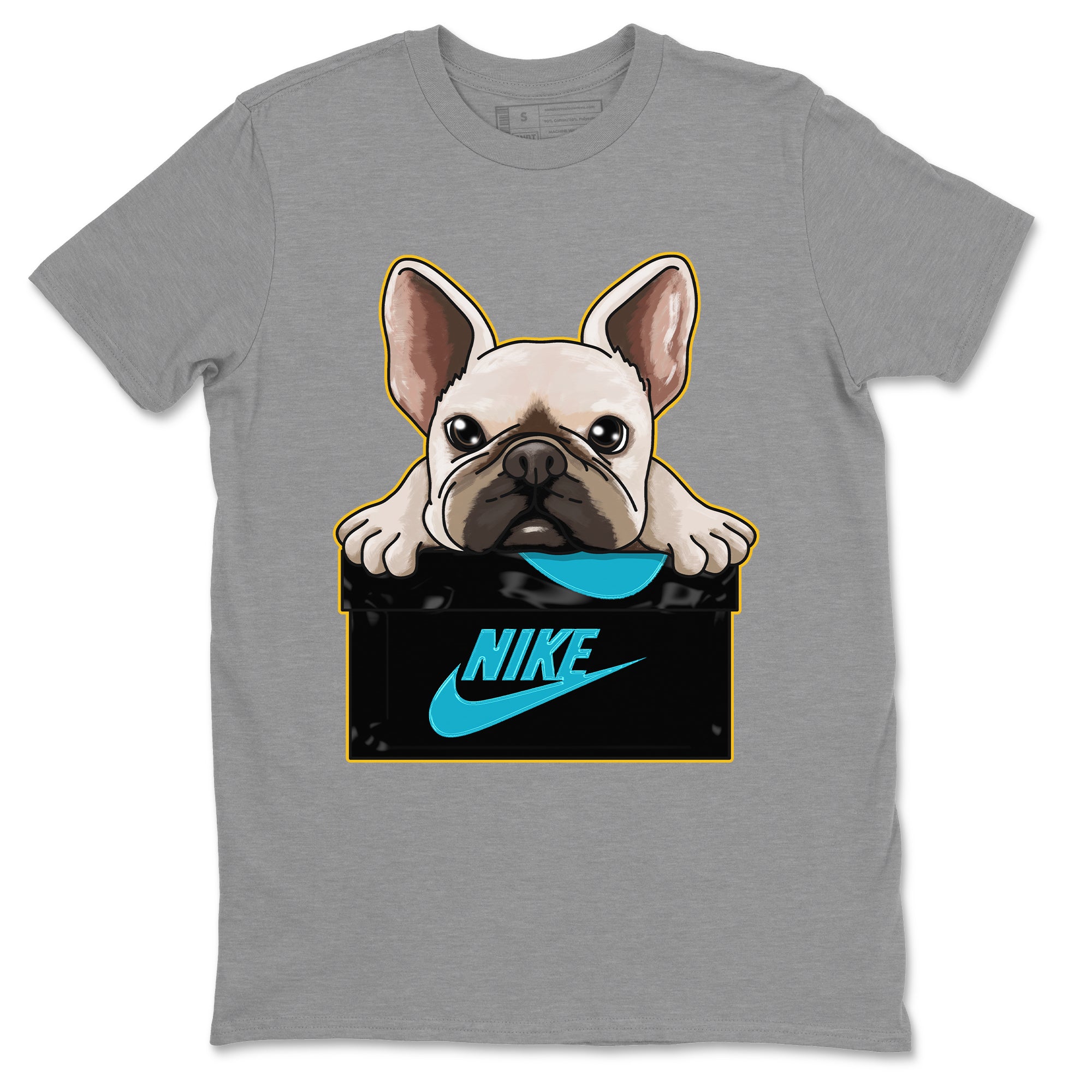 French Bulldog Unisex Tops - Air Jordan 5 Aqua