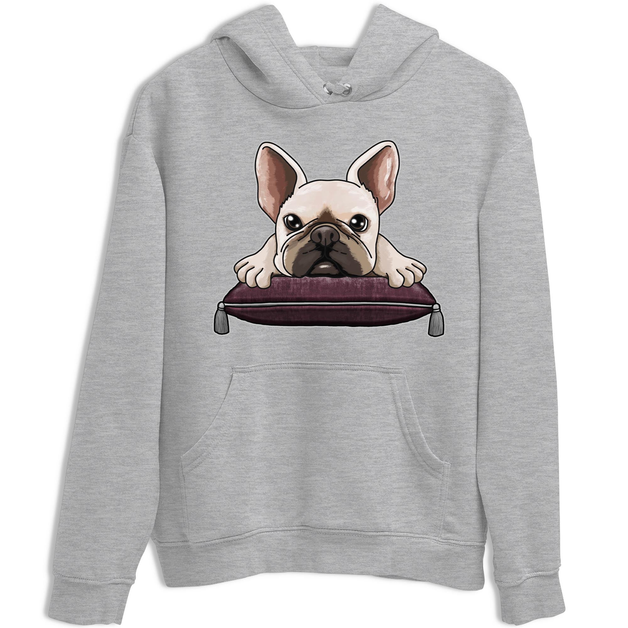 French Bulldog snkmatch Tee - Air Jordan 5 Burgundy
