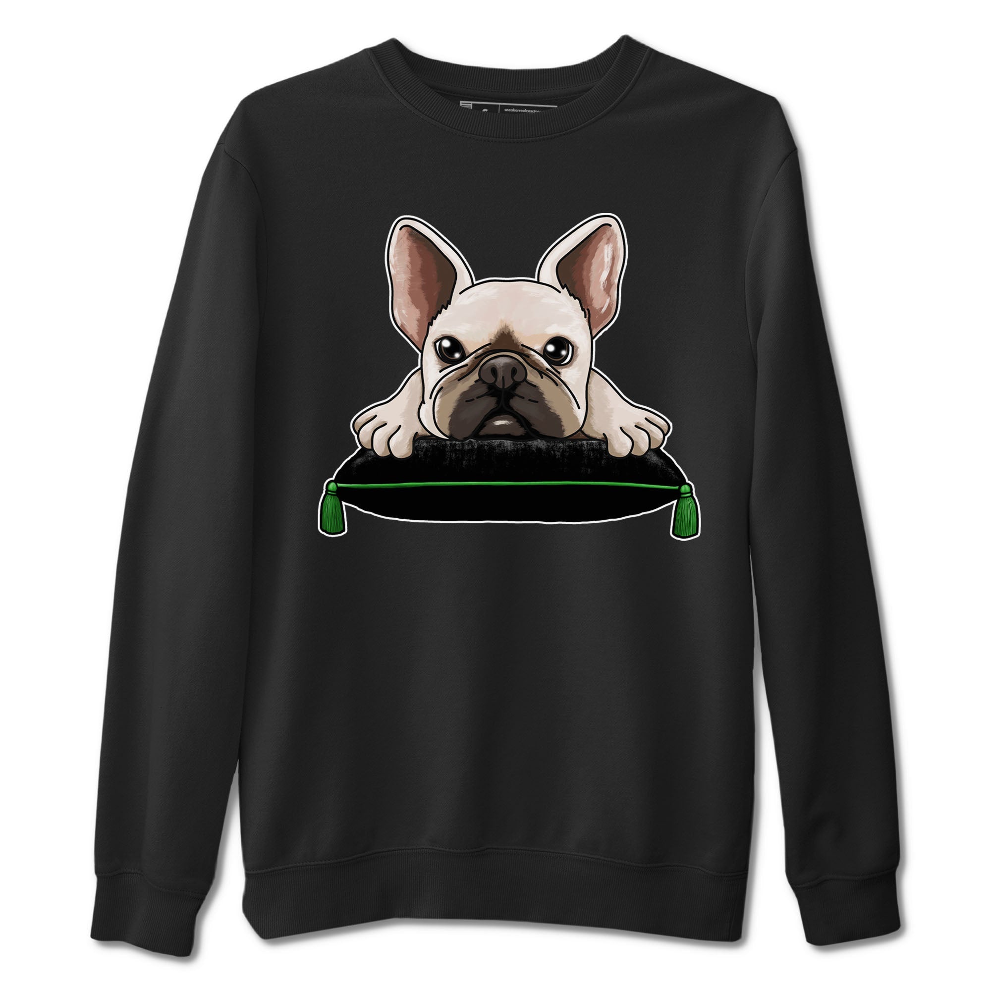 French Bulldog snkmatch Tees - Air Jordan 5 Lucky Green