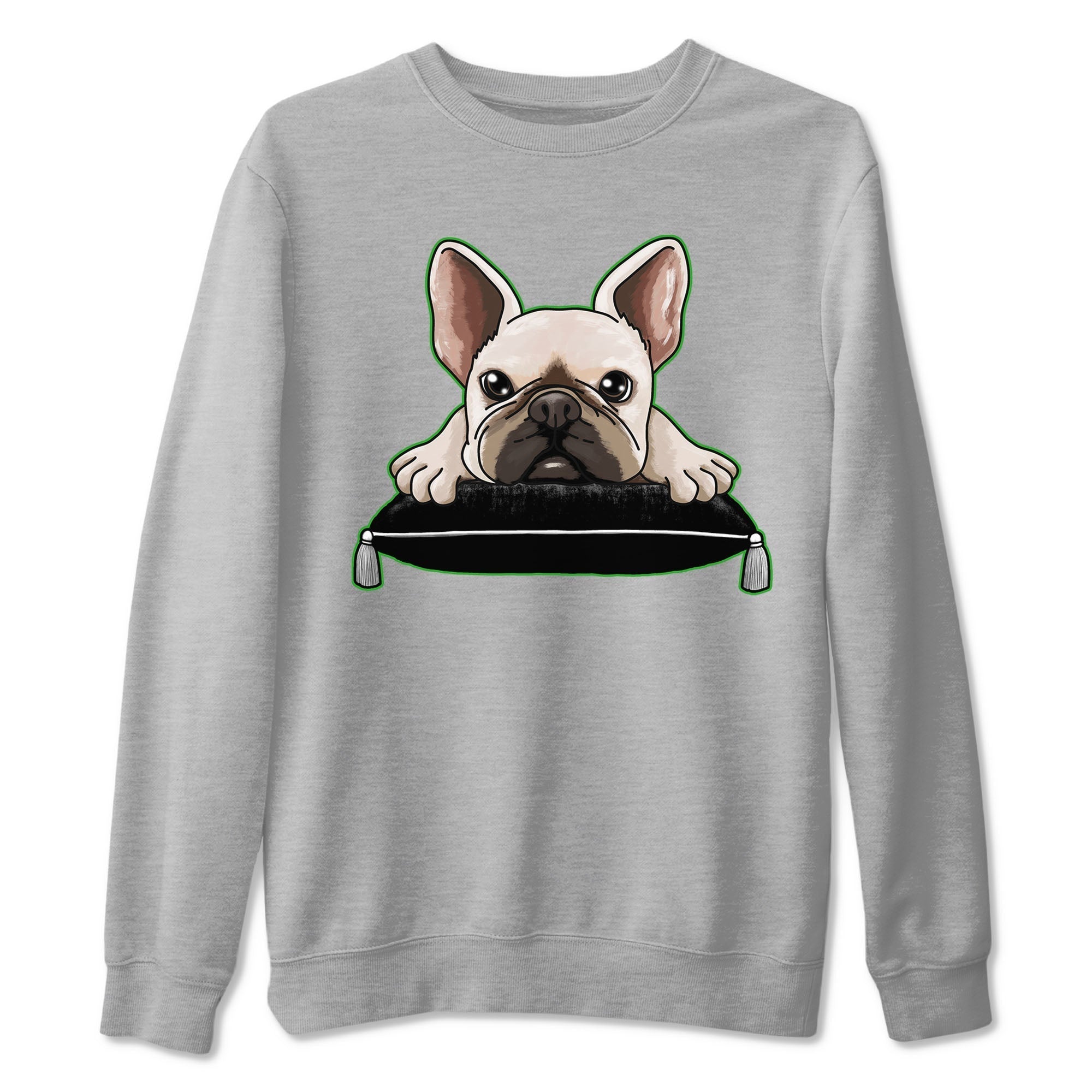 French Bulldog snkmatch Tees - Air Jordan 5 Lucky Green