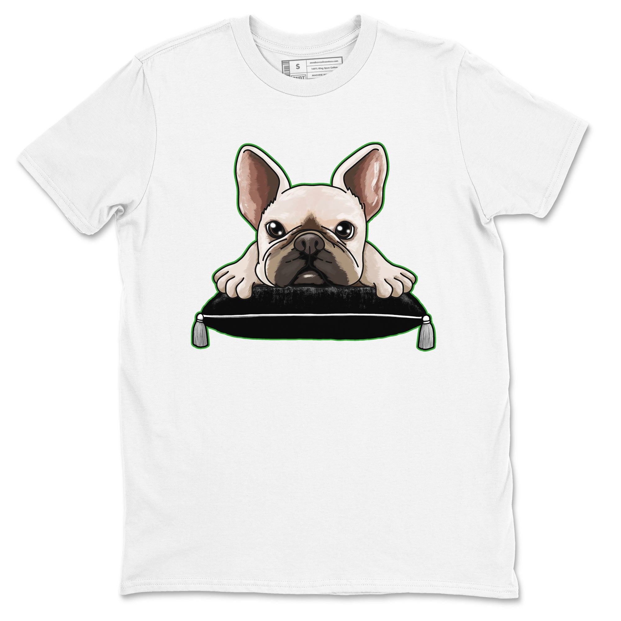 French Bulldog snkmatch Tees - Air Jordan 5 Lucky Green