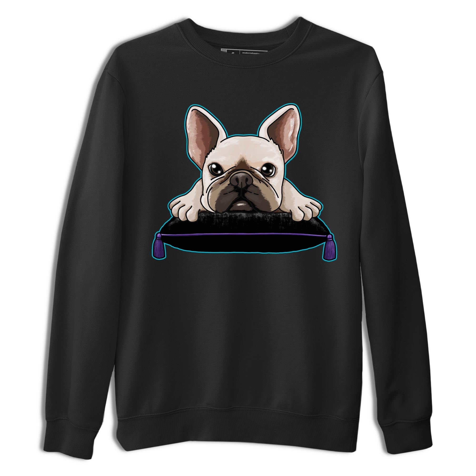 French Bulldog snkmatch Tee - Air Jordan 6 Aqua