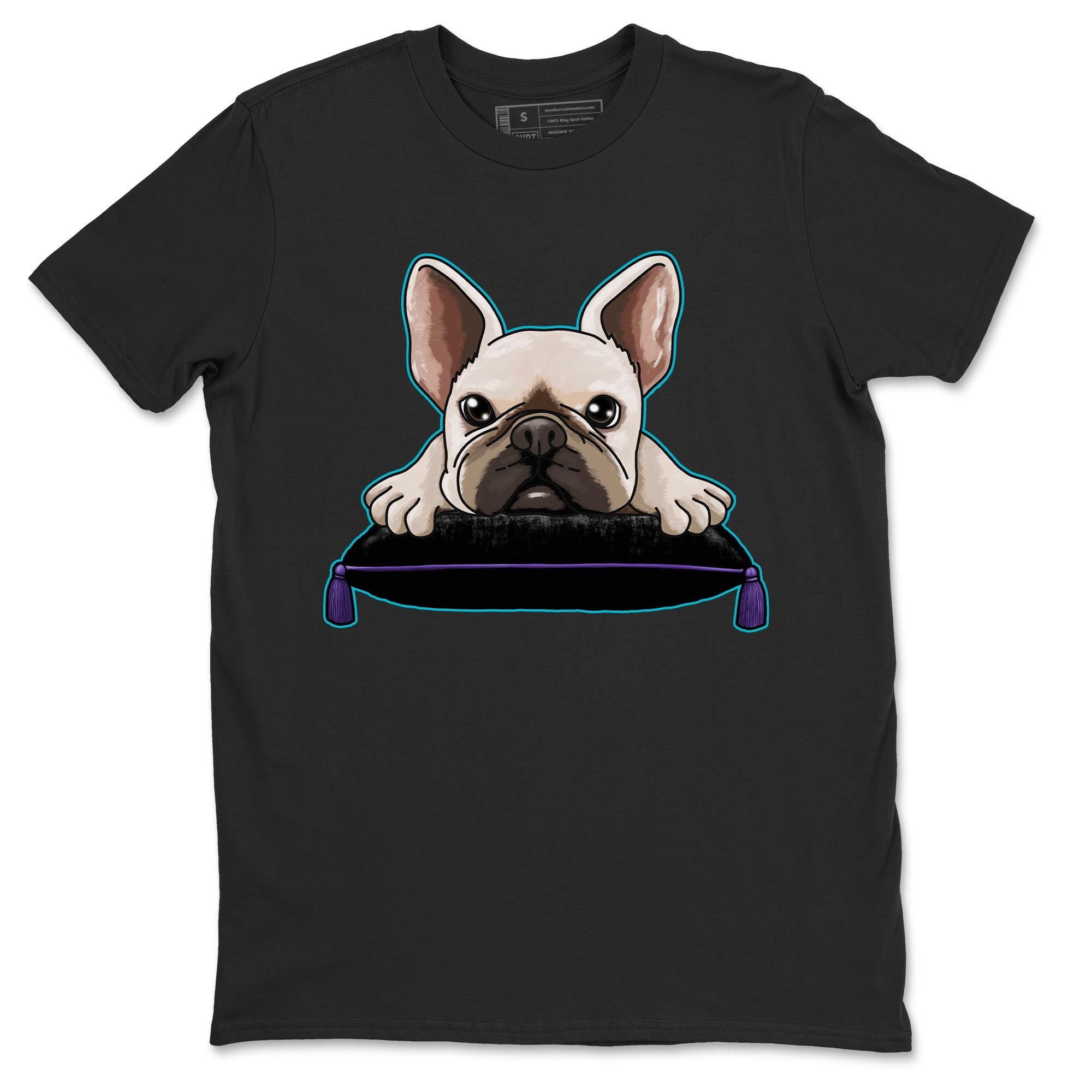 French Bulldog snkmatch Tee - Air Jordan 6 Aqua