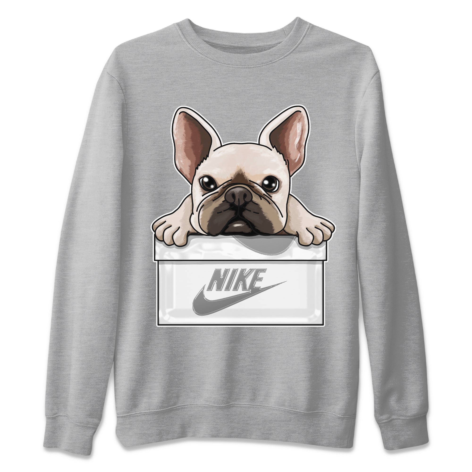 French Bulldog Unisex Tops - Air Jordan 6 Cool Grey