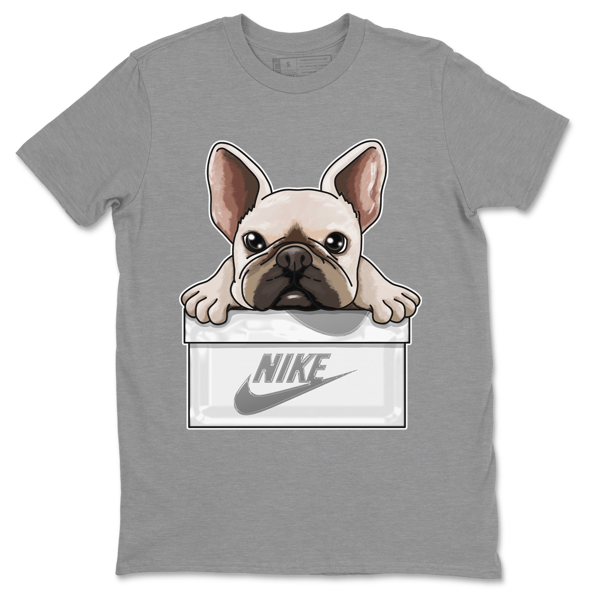 French Bulldog Unisex Tops - Air Jordan 6 Cool Grey