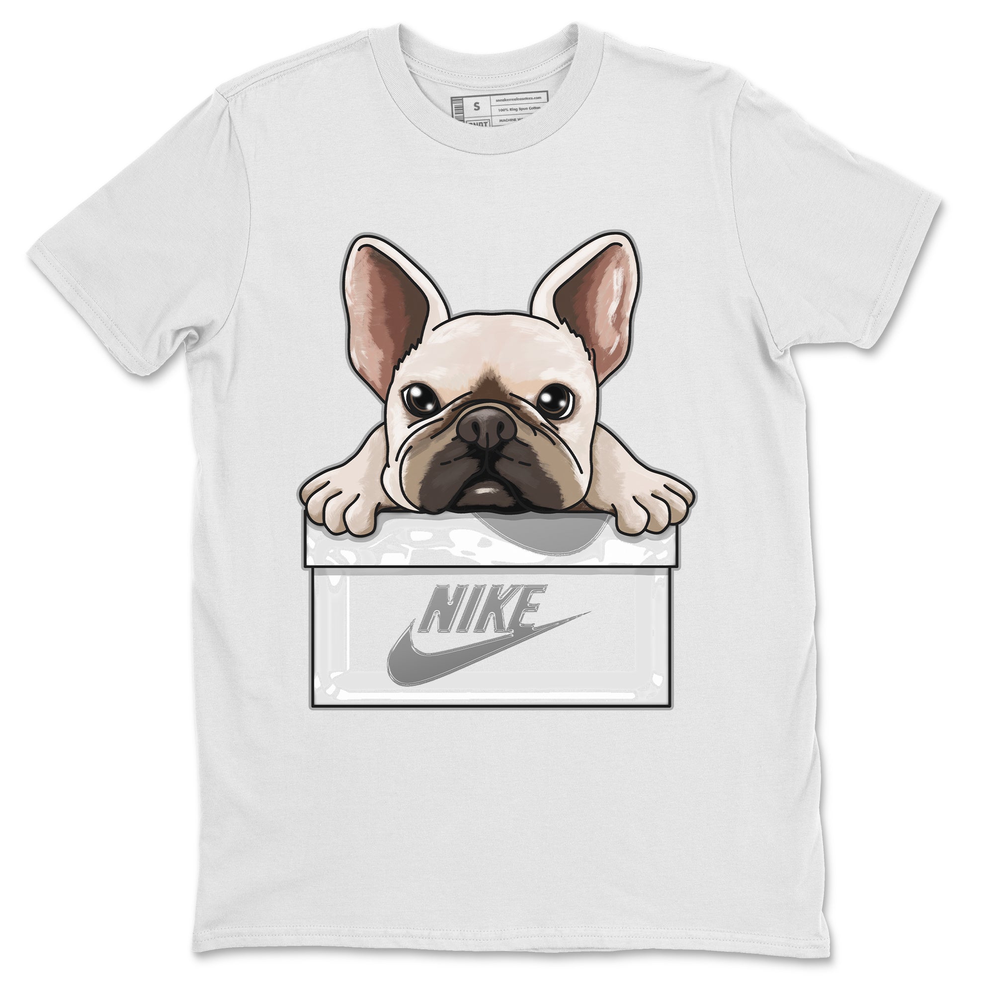 French Bulldog Unisex Tops - Air Jordan 6 Cool Grey