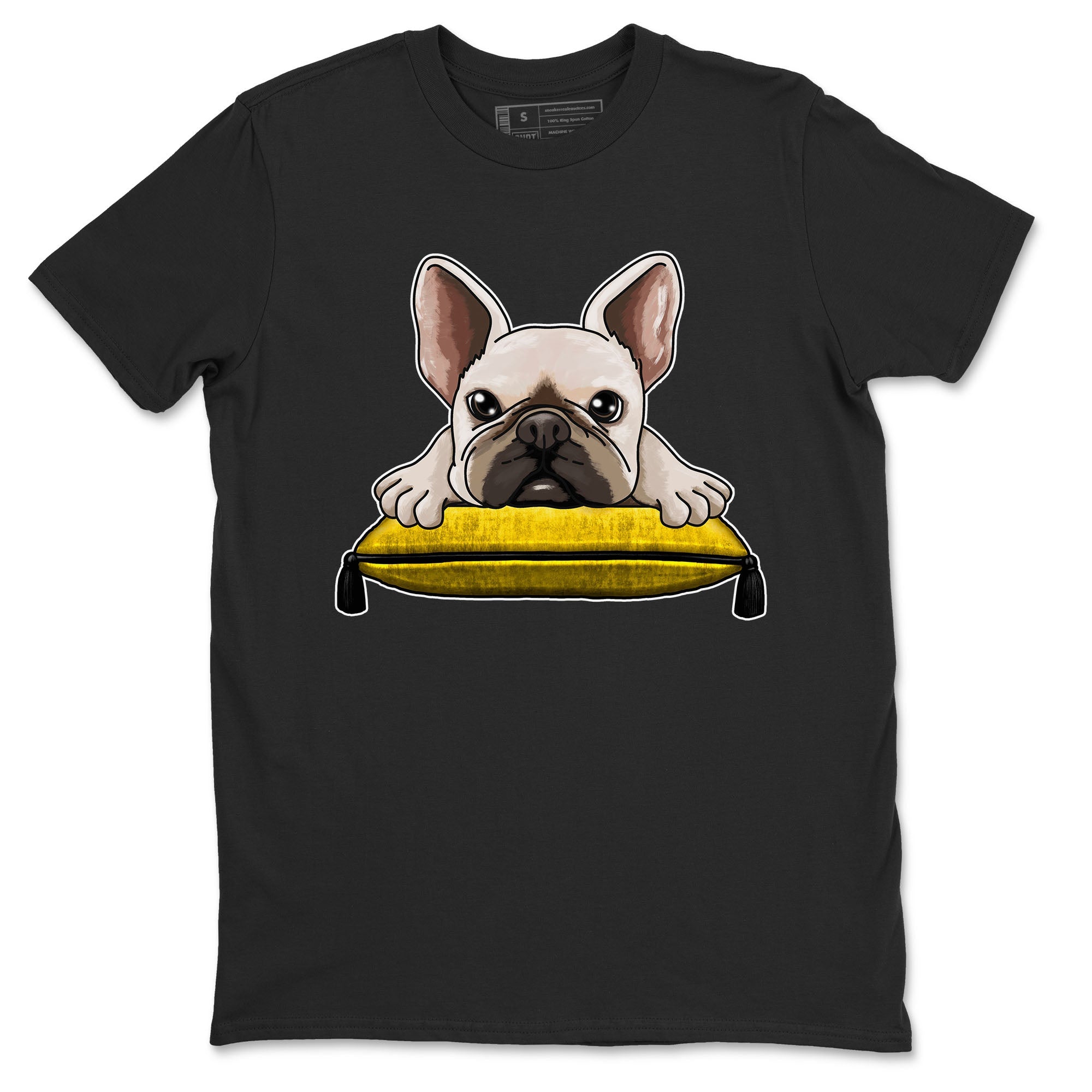 French Bulldog snkmatch Tees - Air Jordan 6 Yellow Ochre