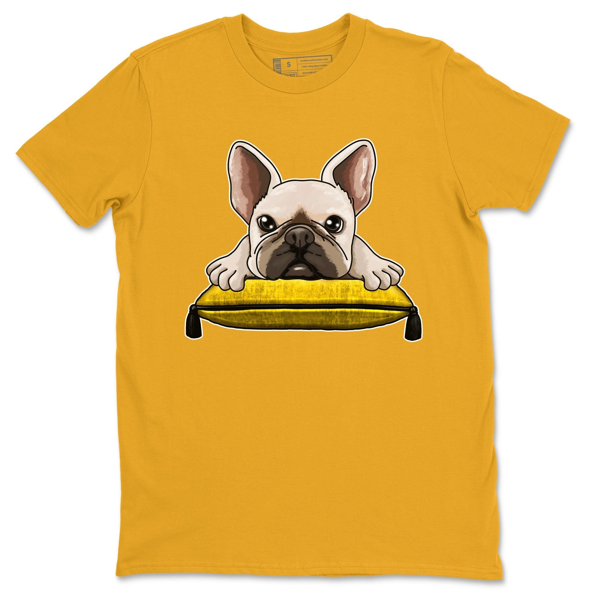 French Bulldog snkmatch Tees - Air Jordan 6 Yellow Ochre