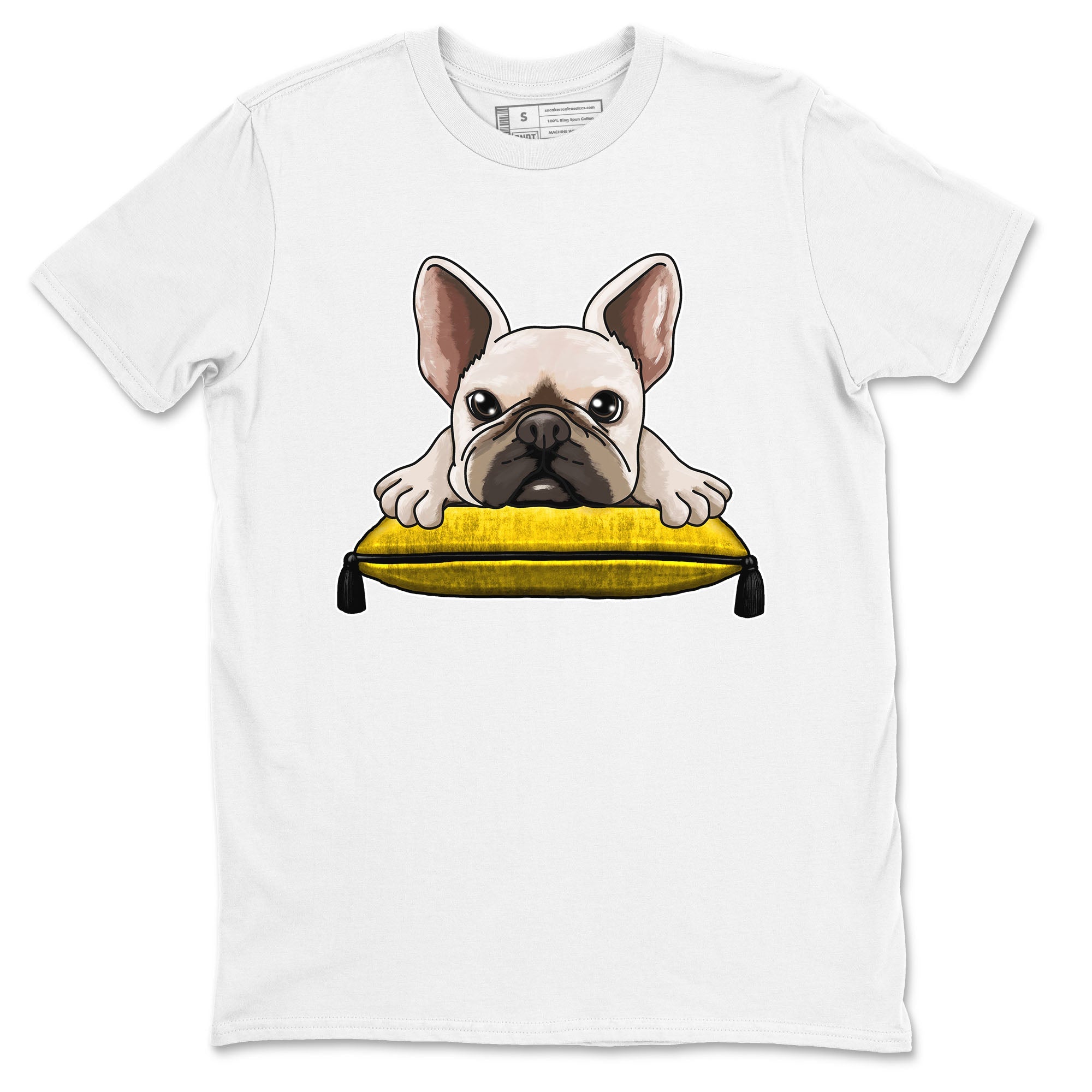 French Bulldog snkmatch Tees - Air Jordan 6 Yellow Ochre