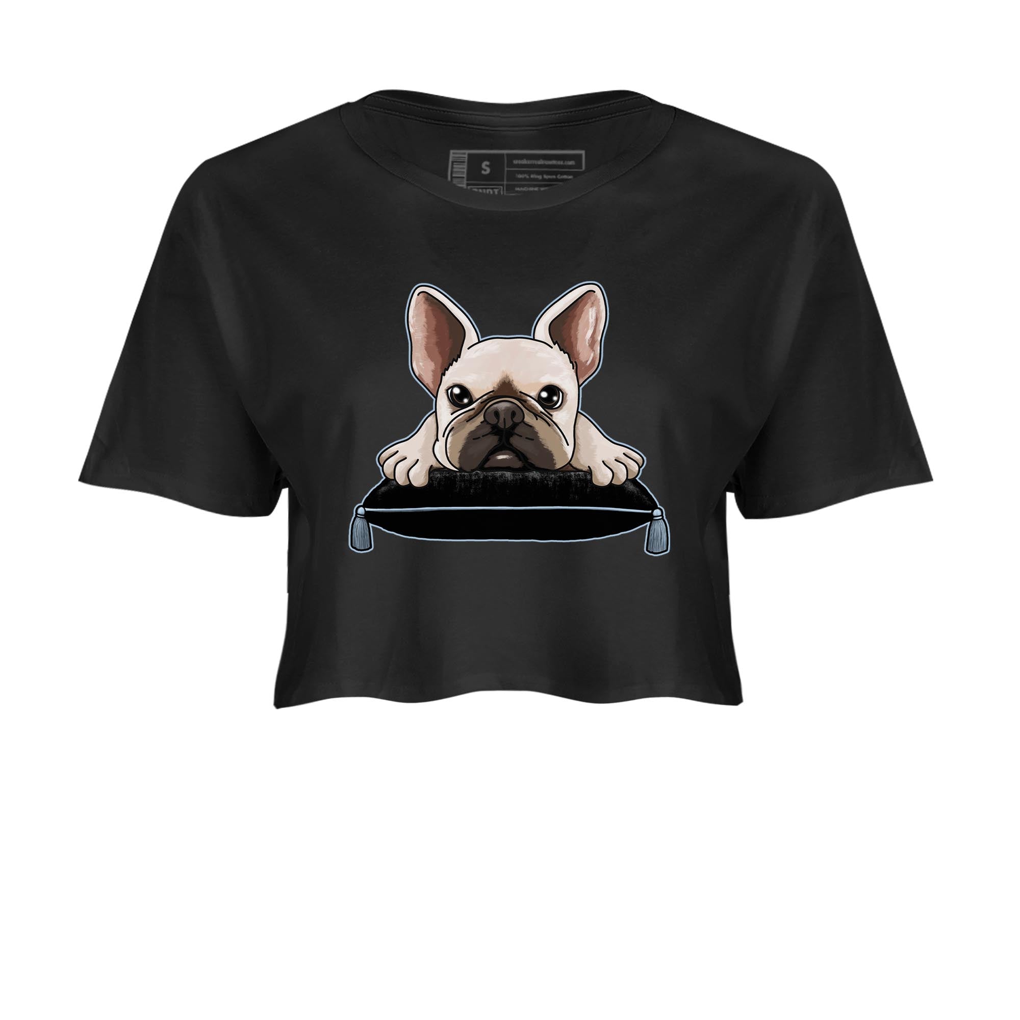 French Bulldog snkmatch Women's Top - Air Jordan 7 Chambray