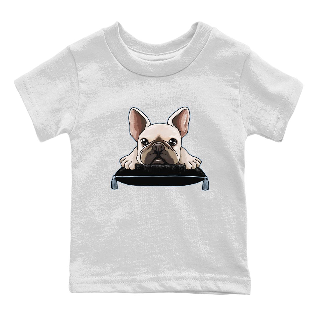French Bulldog snkmatch Tee Kids - Air Jordan 7 Chambray