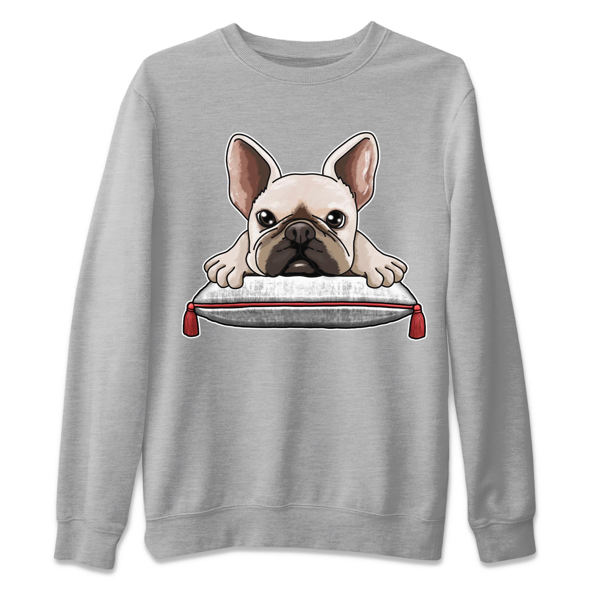 French Bulldog snkmatch Tee - Air Jordan 7 White Infrared