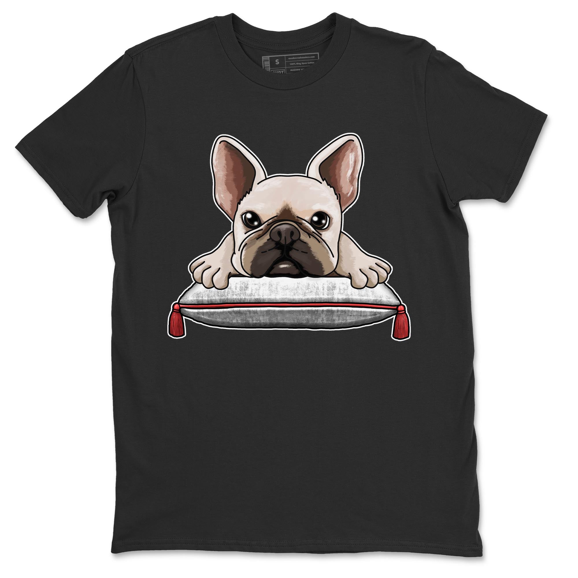 French Bulldog snkmatch Tee - Air Jordan 7 White Infrared