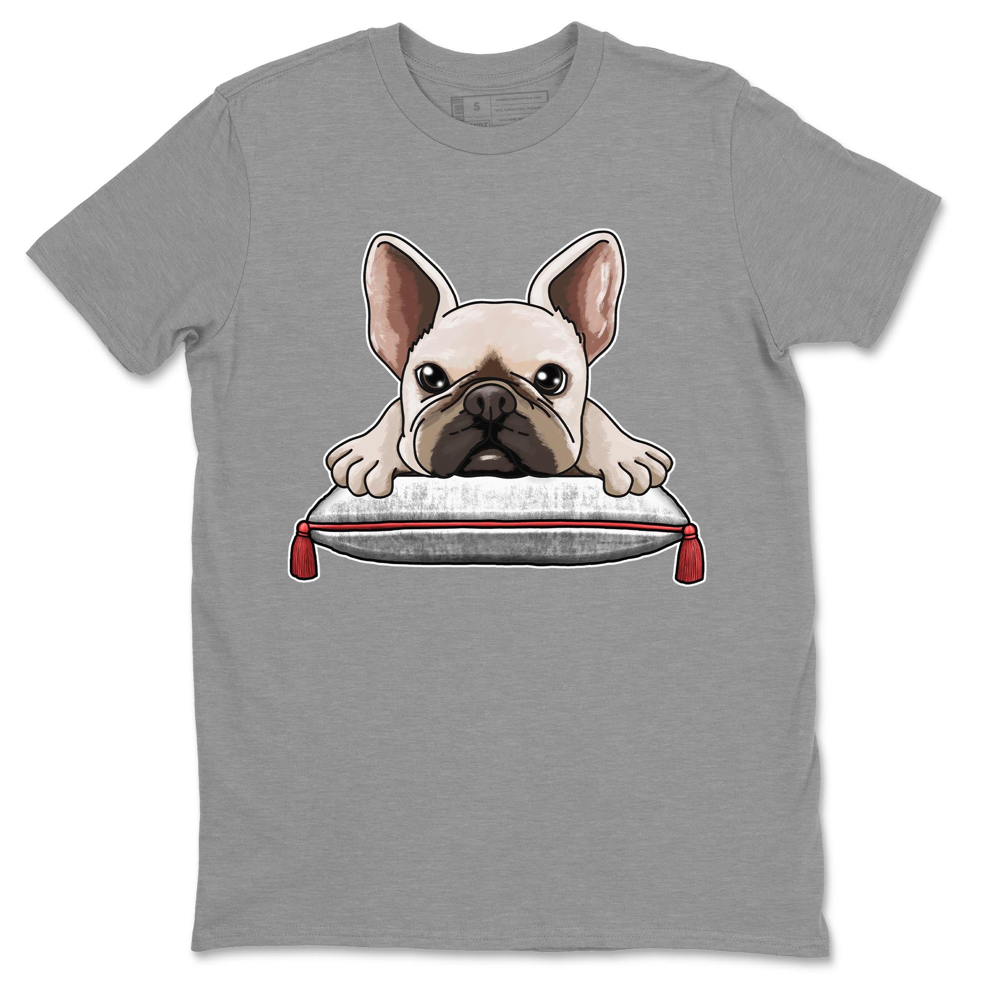 French Bulldog snkmatch Tee - Air Jordan 7 White Infrared
