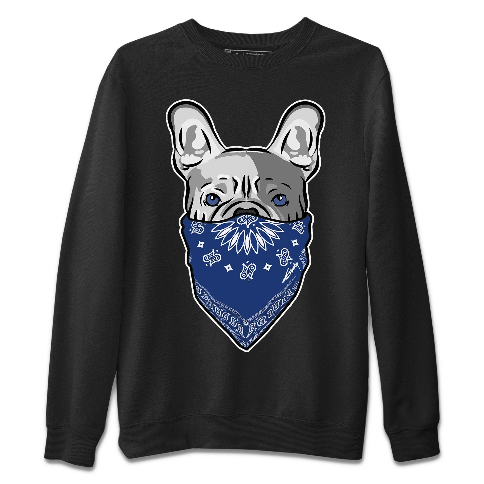 French Bulldog Bandana Unisex Tops - Air Jordan 13 French Blue