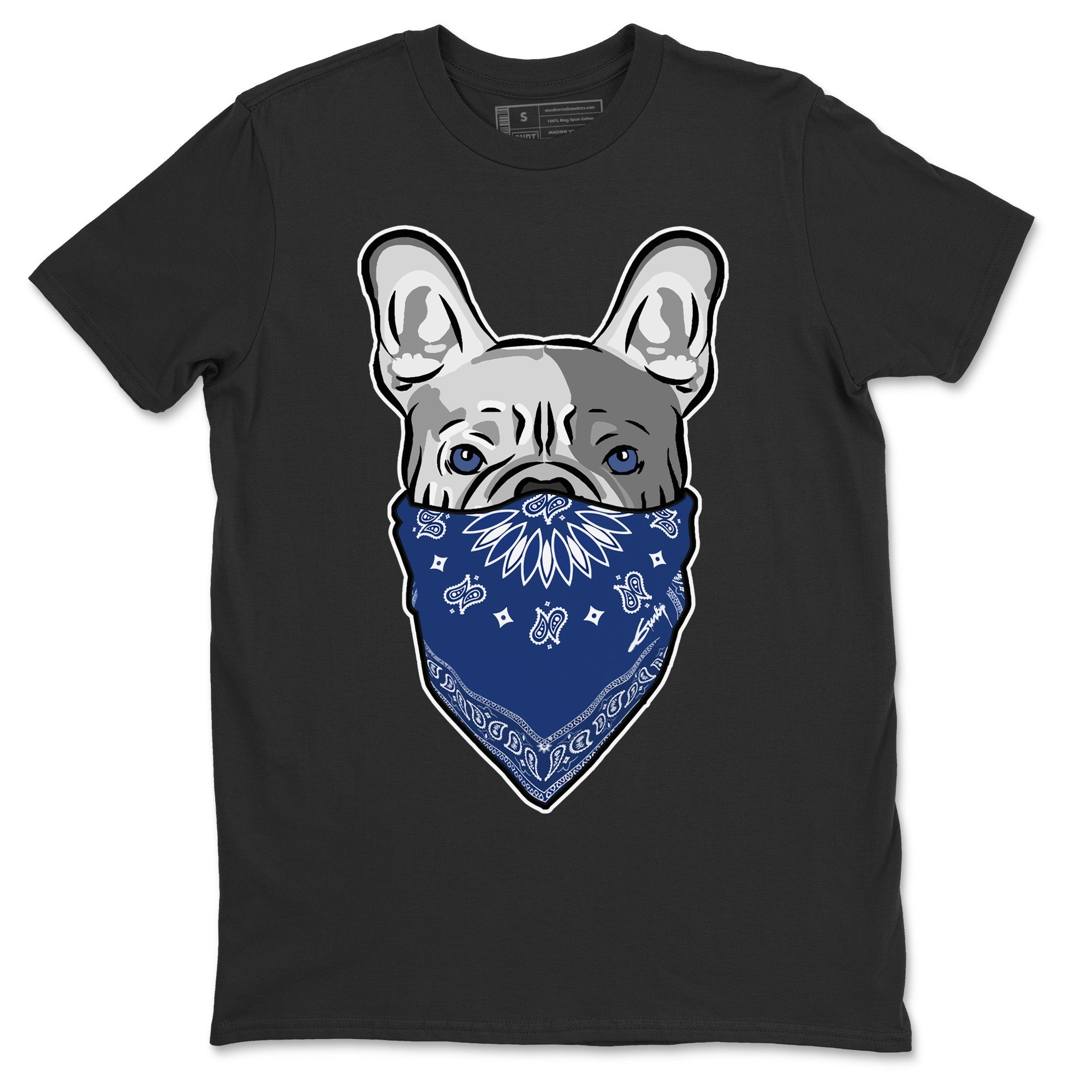French Bulldog Bandana Unisex Tops - Air Jordan 13 French Blue