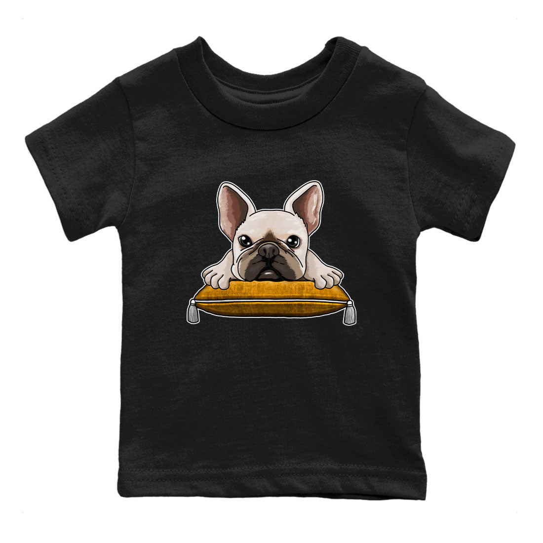 French Bulldog snkmatch Tees Kids - Dunk Dark Curry