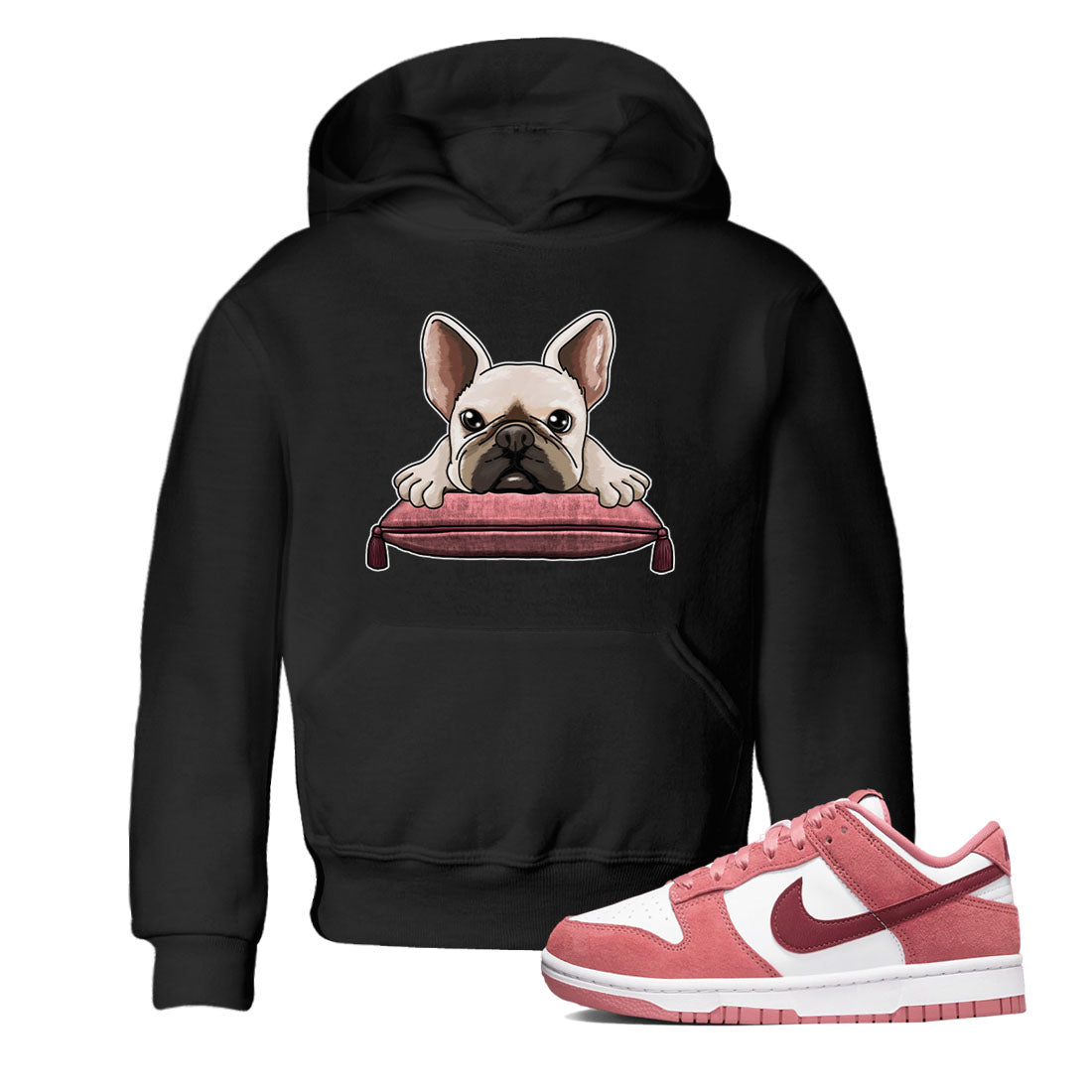 French Bulldog snkmatch Tees Kids - Dunk Valentines Day 2024