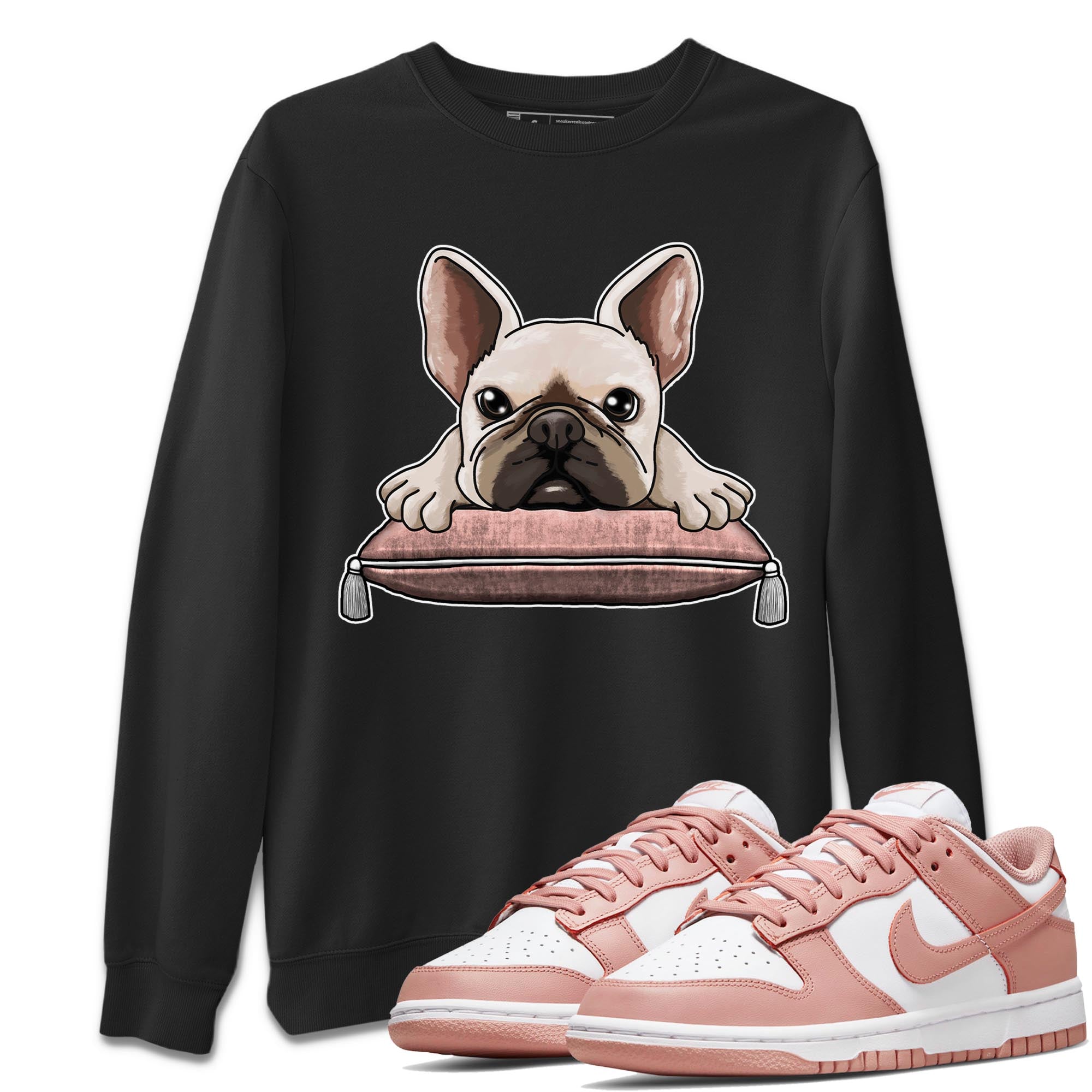 French Bulldog snkmatch Tee - Dunk Rose Whisper