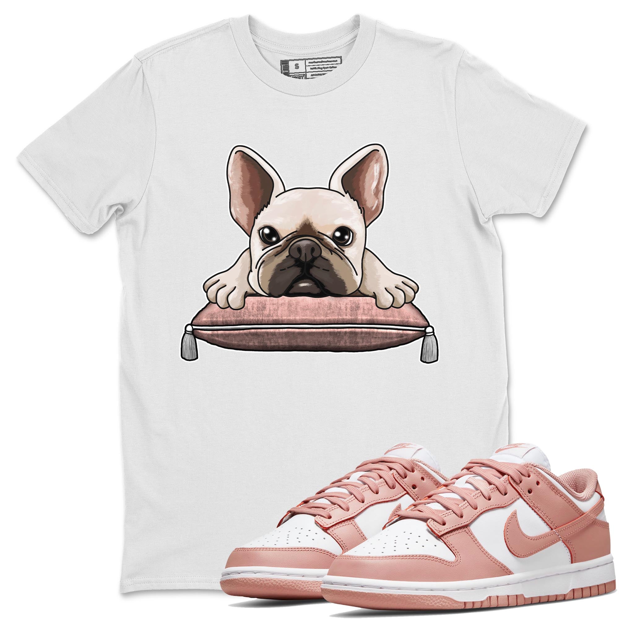 French Bulldog snkmatch Tee - Dunk Rose Whisper