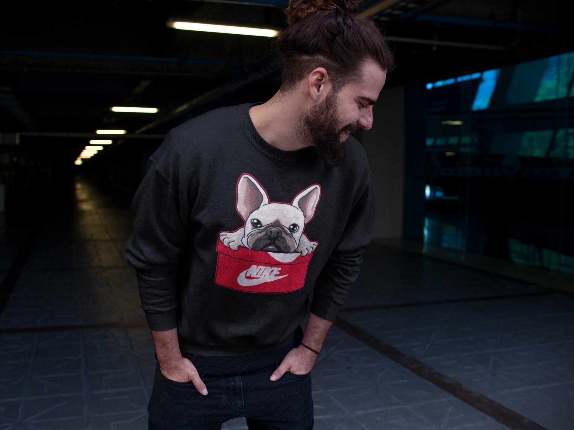 French Bulldog Unisex Tops - Air Jordan 1 Newstalgia