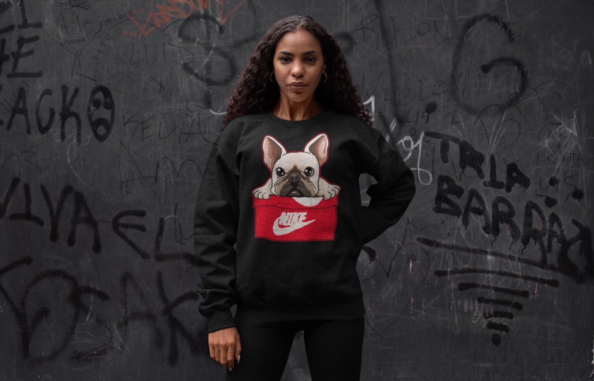 French Bulldog Unisex Tops - Air Jordan 1 Newstalgia