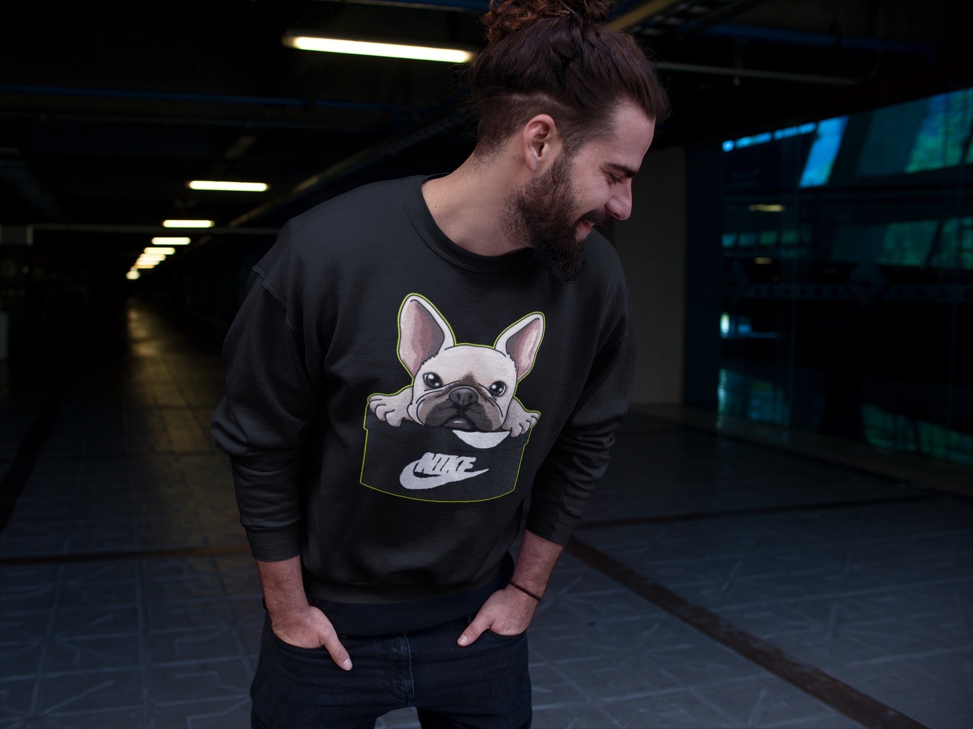 French Bulldog Unisex Tops - Air Jordan 1 Visionaire