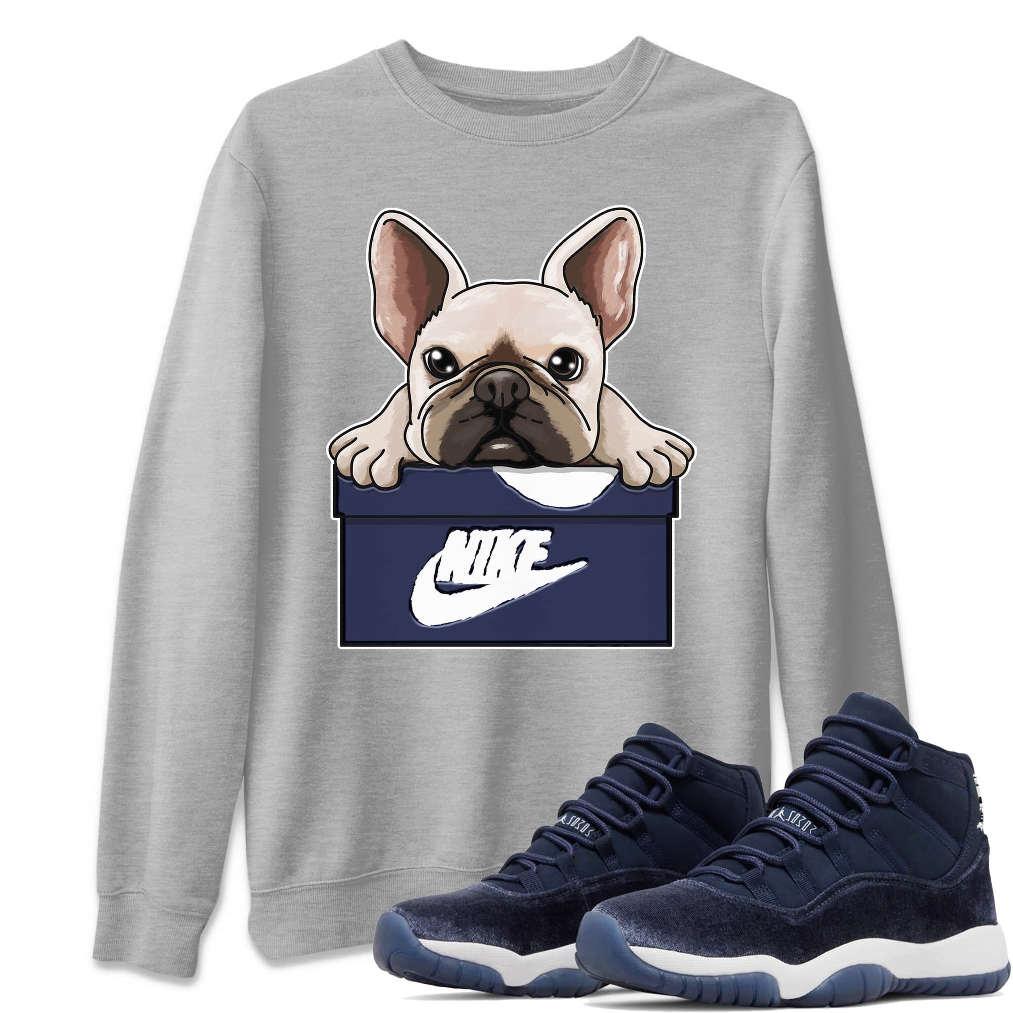 French Bulldog Unisex Tops - Air Jordan 11 Midnight Navy